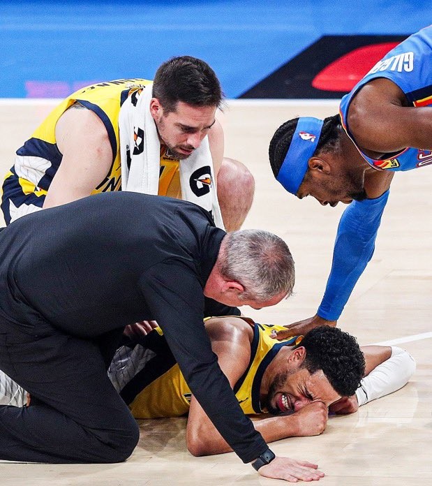 溜馬在當家主力哈利伯頓（Tyrese Haliburton）在首節無碰撞受傷退場成關鍵。