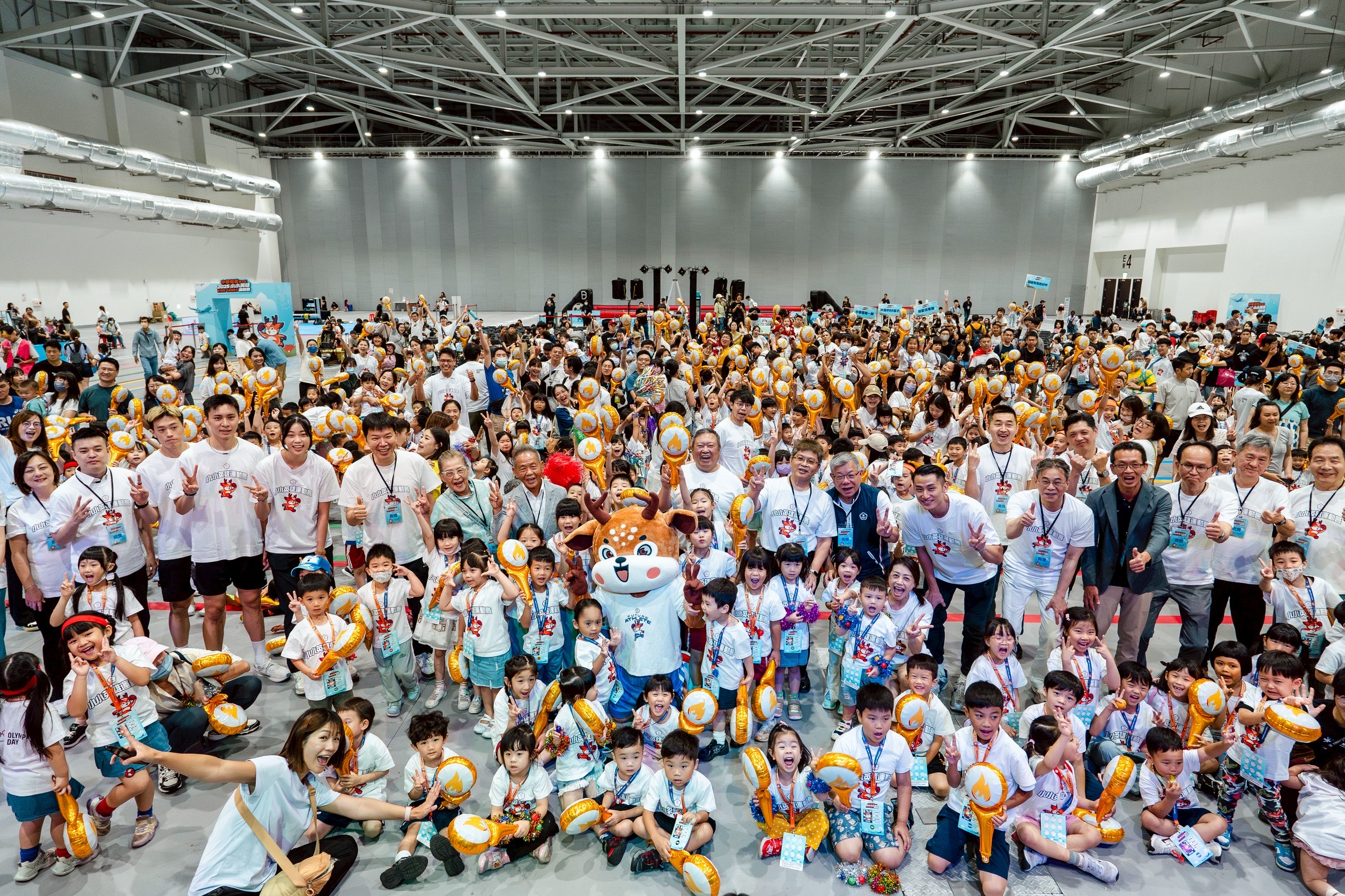 第3屆小小英雄運動會活動超過600位小小英雄們與父母親共同參與。中華奧會提供