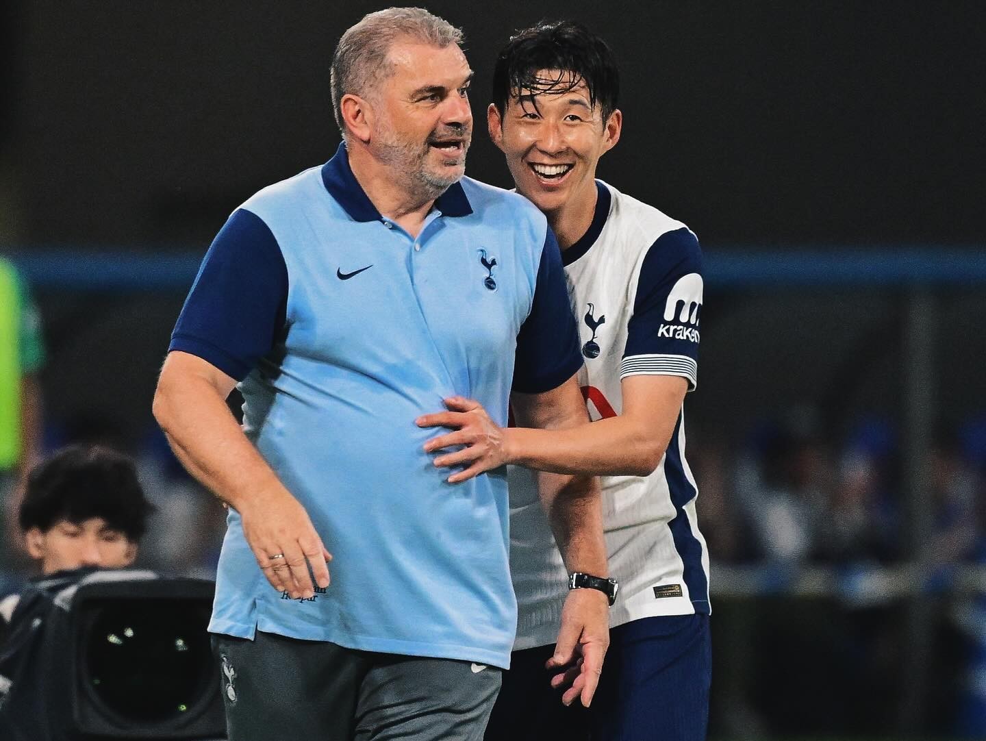 亞洲一哥孫興慜不畏高層向離隊教頭波斯特科格盧(Ange Postecoglou)致意。摘自孫興慜IG