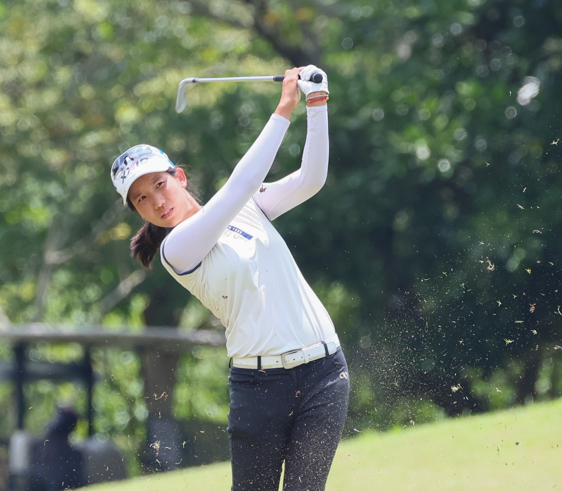 周怡岑首輪67桿-5暫並列第二。Tlpga／葉勇宏攝