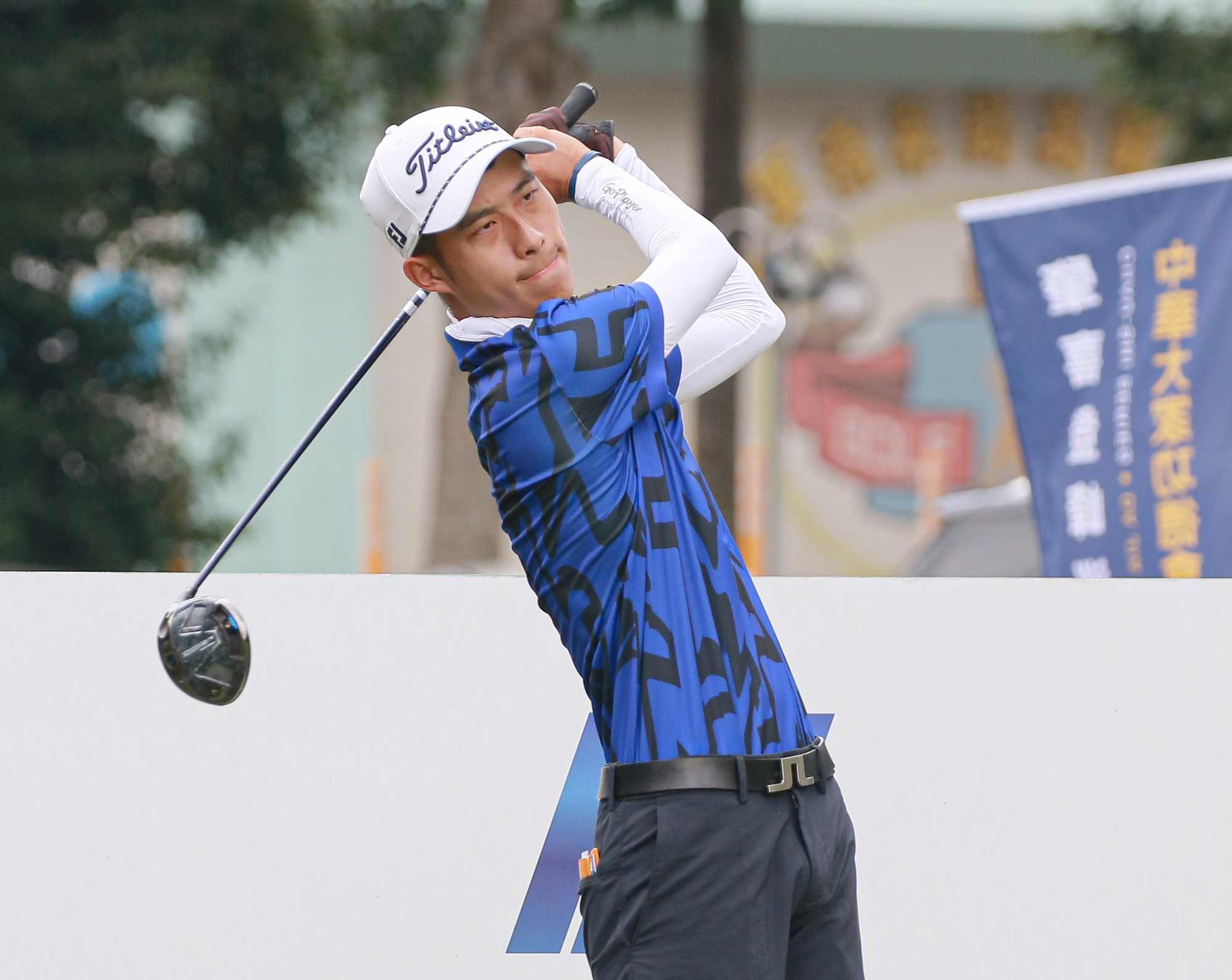 張哲瑜首回合以66桿-6暫並列第一。Tpga／鍾豐榮攝影