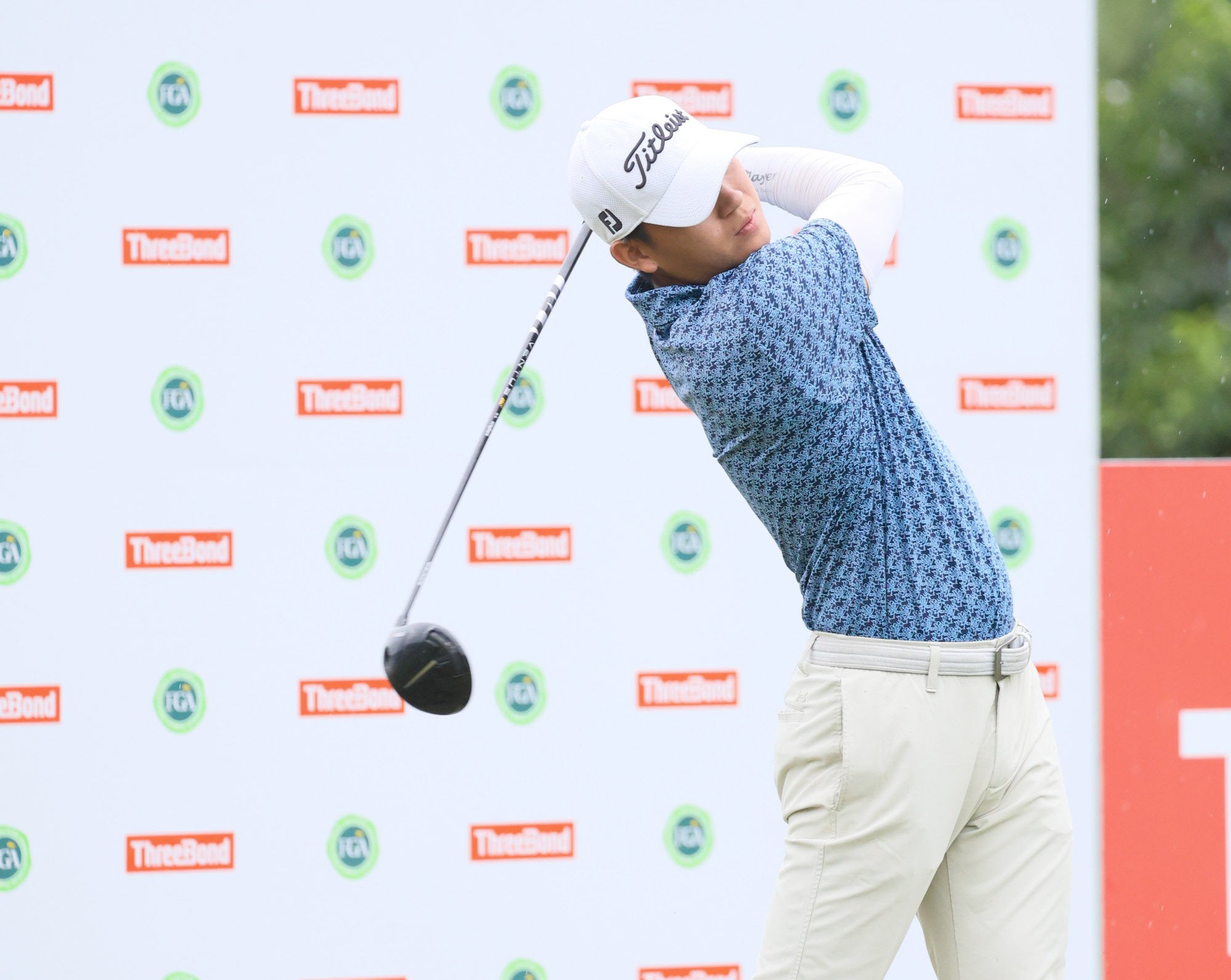 林大銪首回合以69桿-3暫並列第三。Tpga／林聖凱攝影