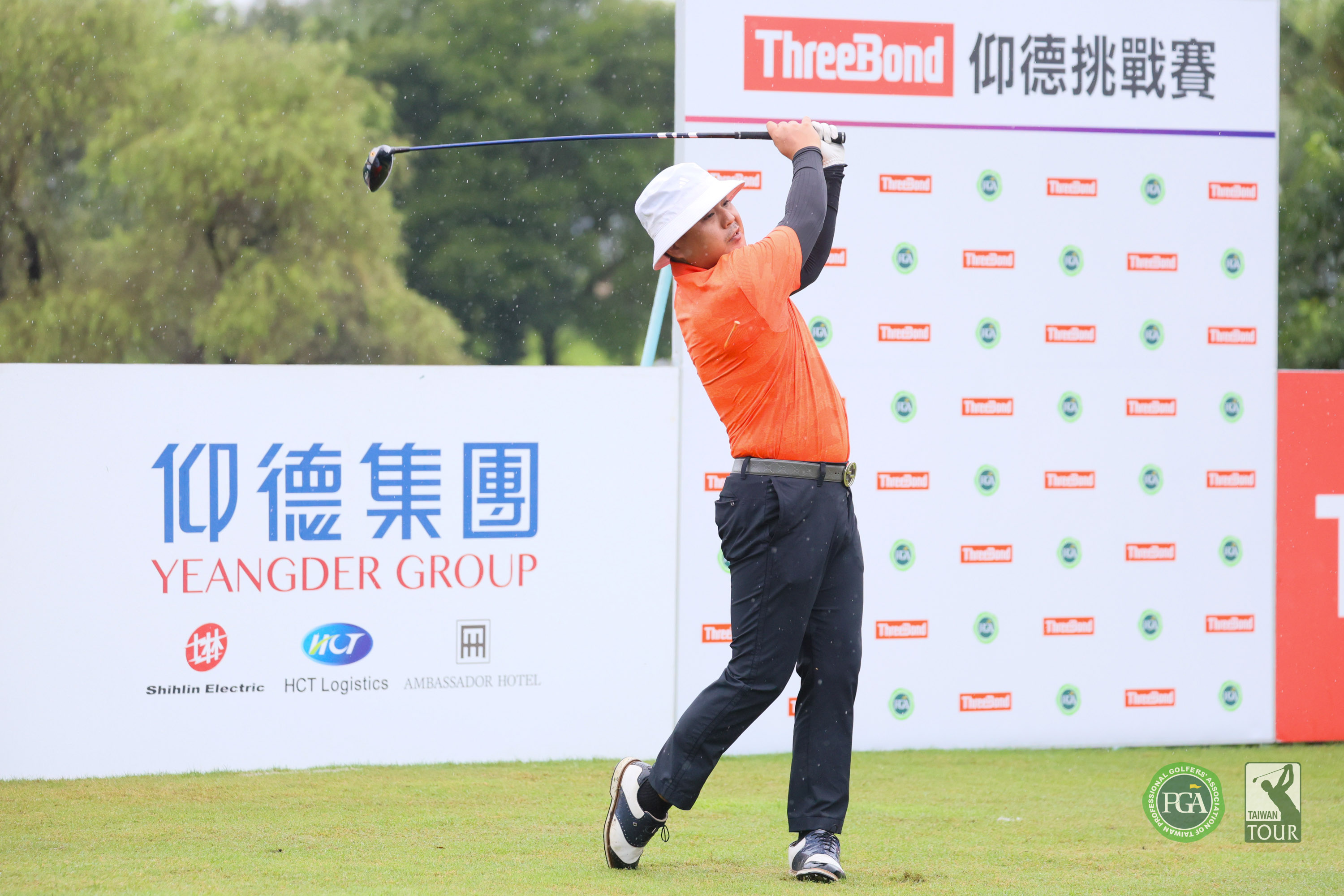 蔡辰鍇首回合以69桿-3暫並列第三。Tpga／林聖凱攝影