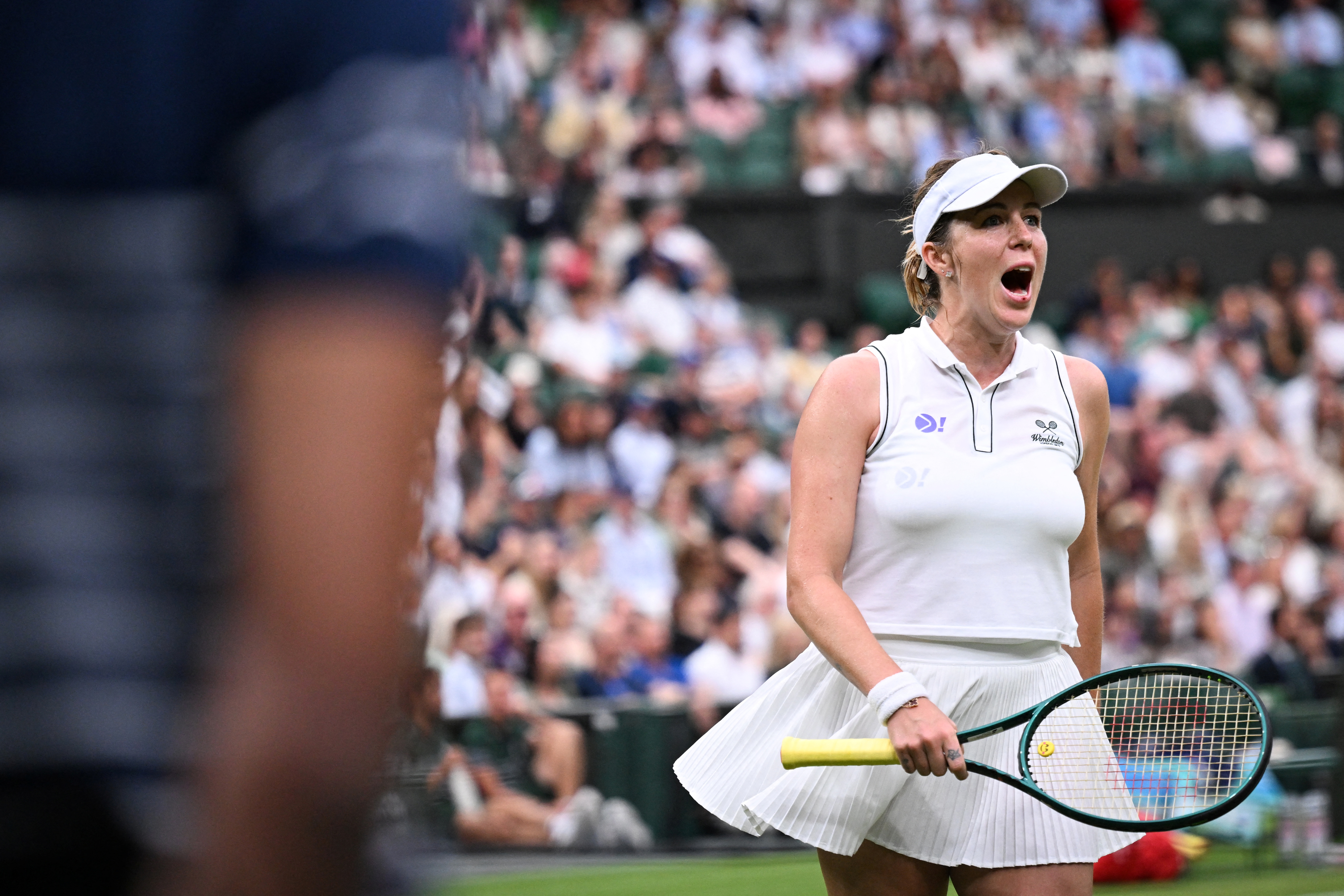 俄羅斯好手帕芙柳琴科娃(Anastasia Pavlyuchenkova)在女單16強竟遭電子系統多次誤判。法新社