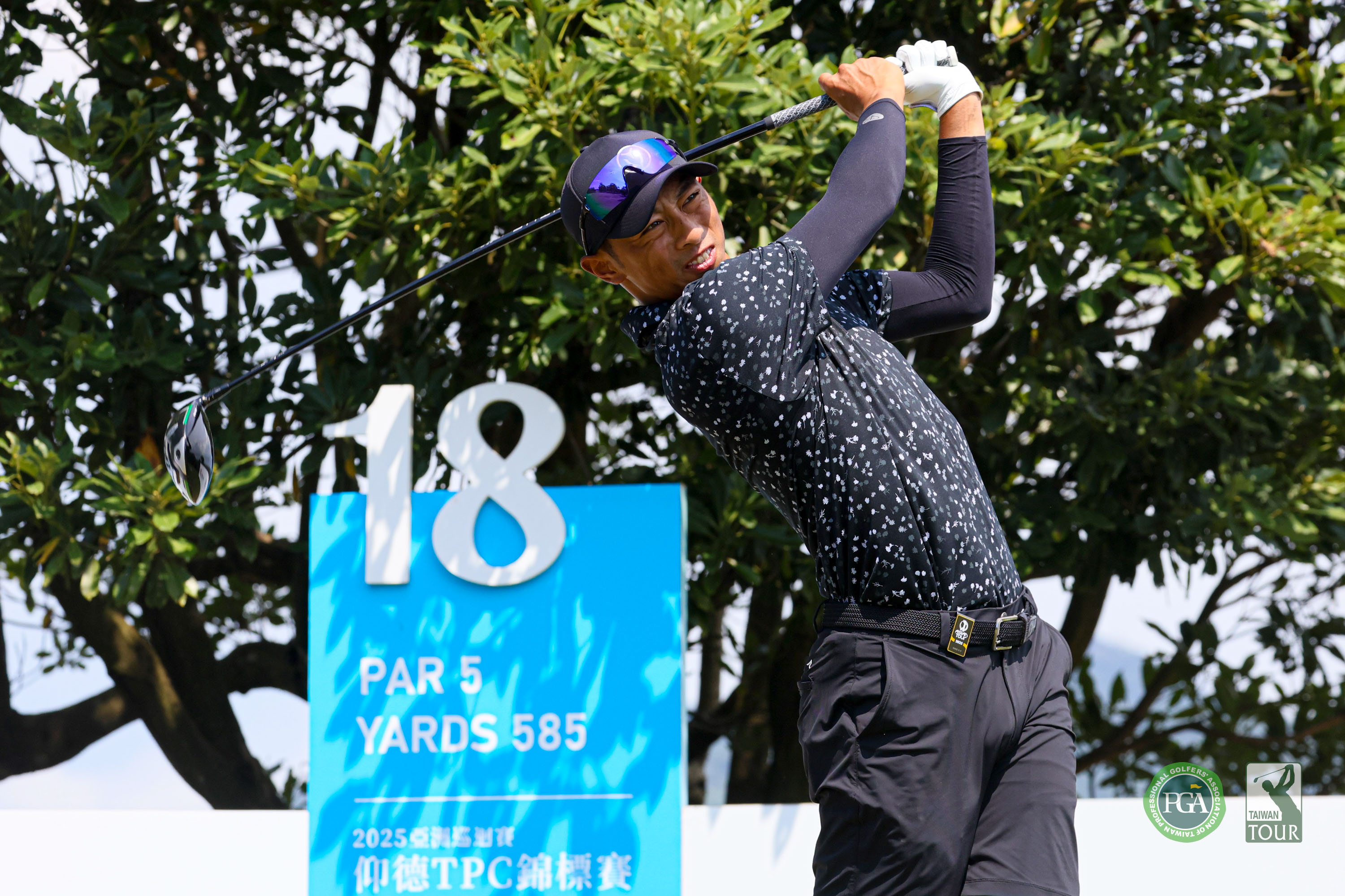 台灣好手王偉軒三回合總桿206桿-10落後領先者4桿。Tpga／林聖凱攝影