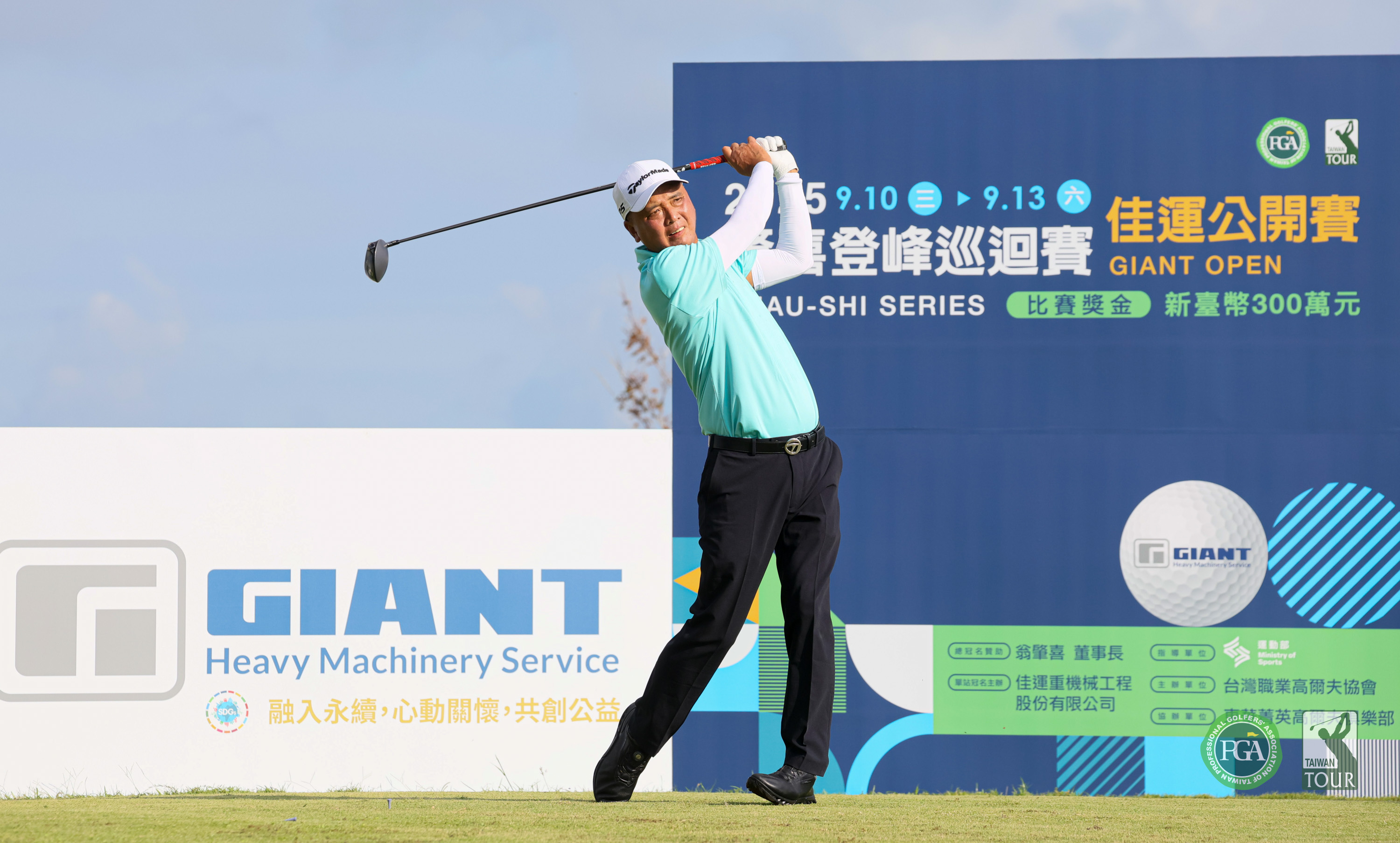 呂偉智以兩回合133桿-11單獨領先。Tpga／林聖凱攝影