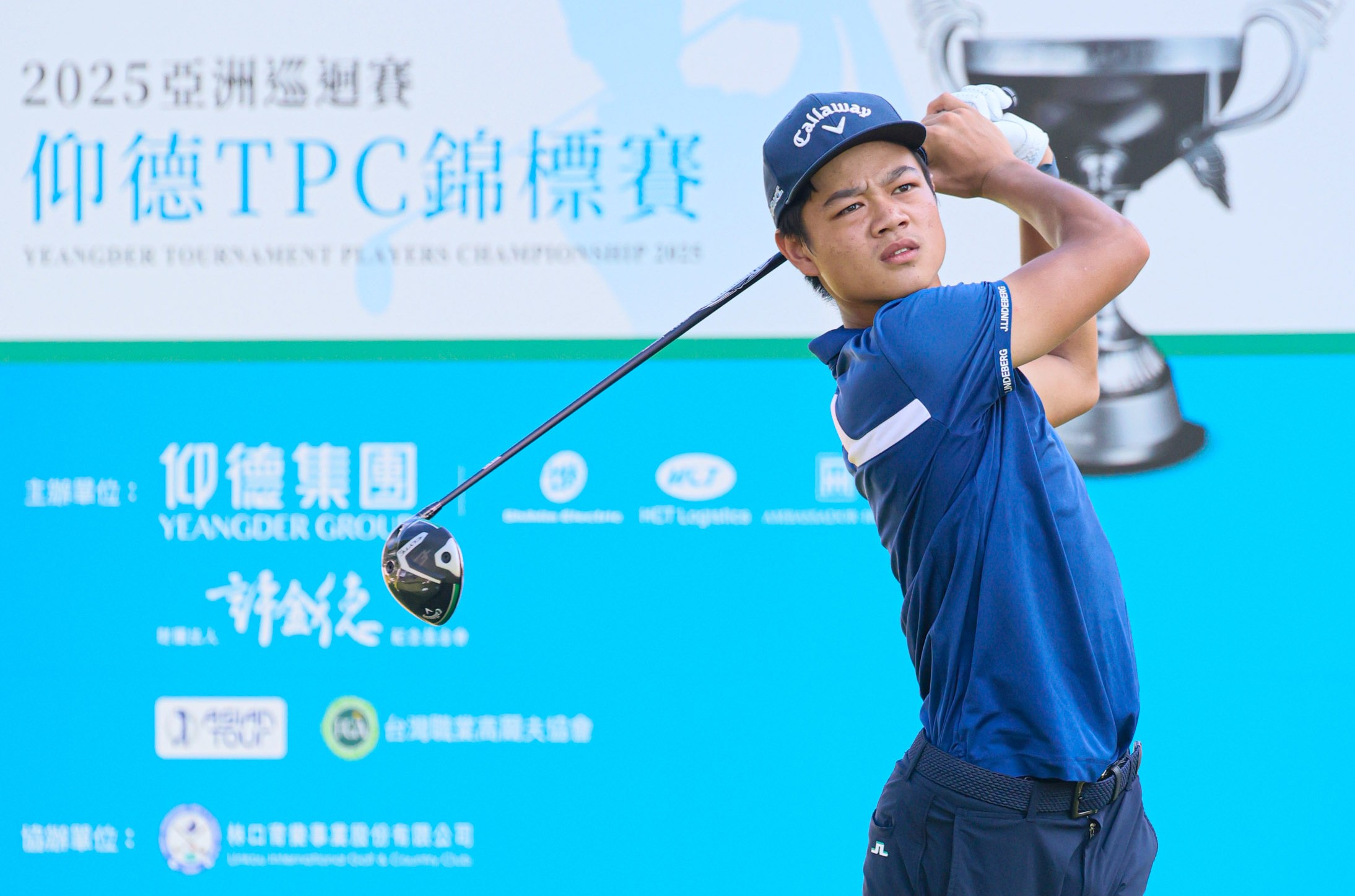 業餘選手謝承洧以三回合總桿204桿-12暫並列第三也是台灣選手最佳。Tpga／林聖凱攝影