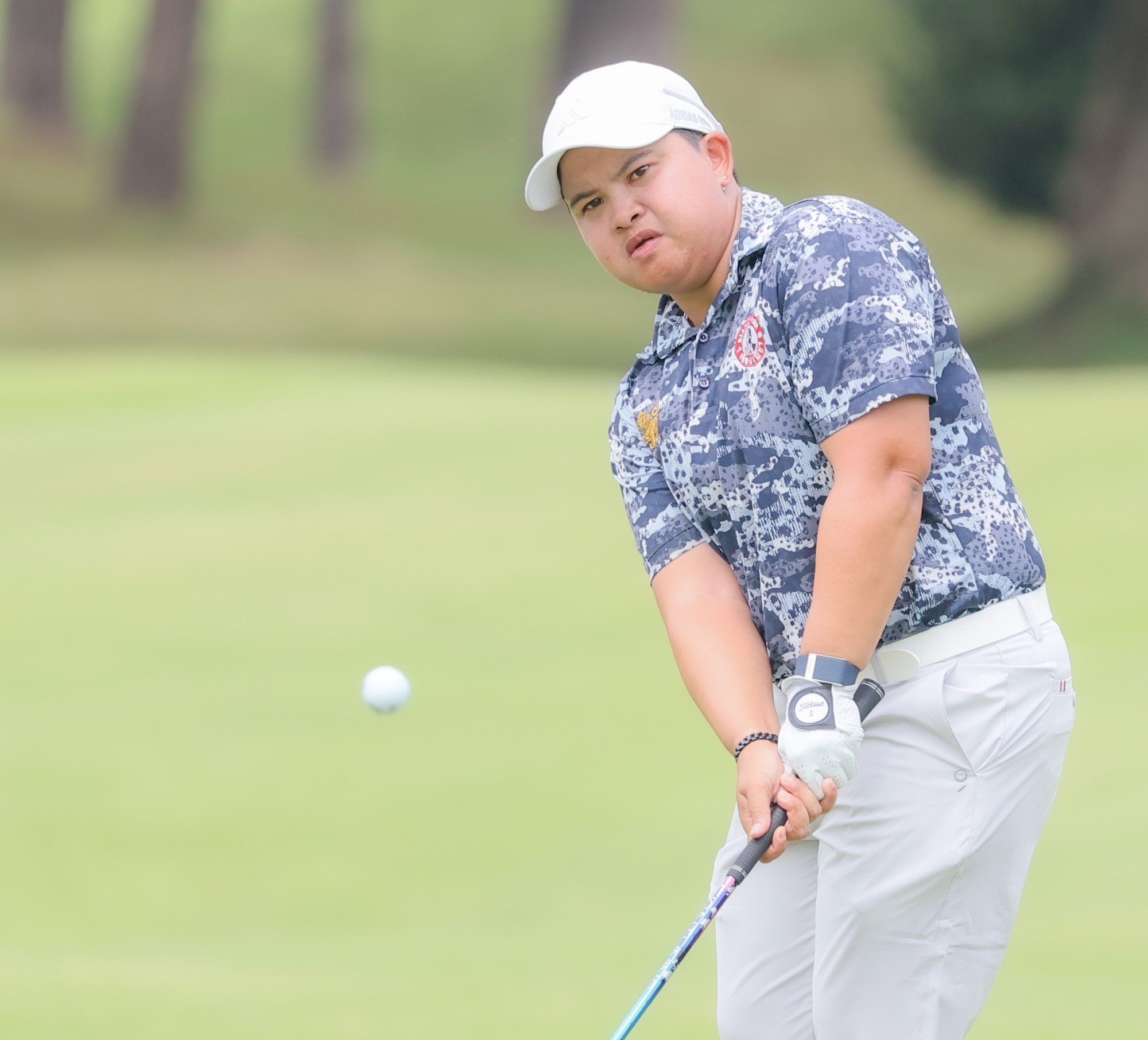 泰國選手帕查拉朱達P.K. Kongkraphan首回合打出66桿的佳績暫時並列領先。Tlpga／葉勇宏攝