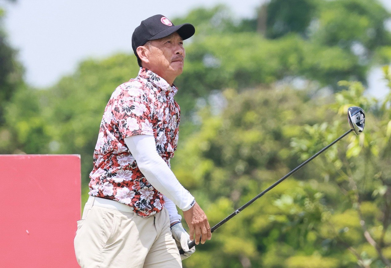 第二回合長春組周宏男69桿兩天以-4暫並列第三。鍾豐榮攝