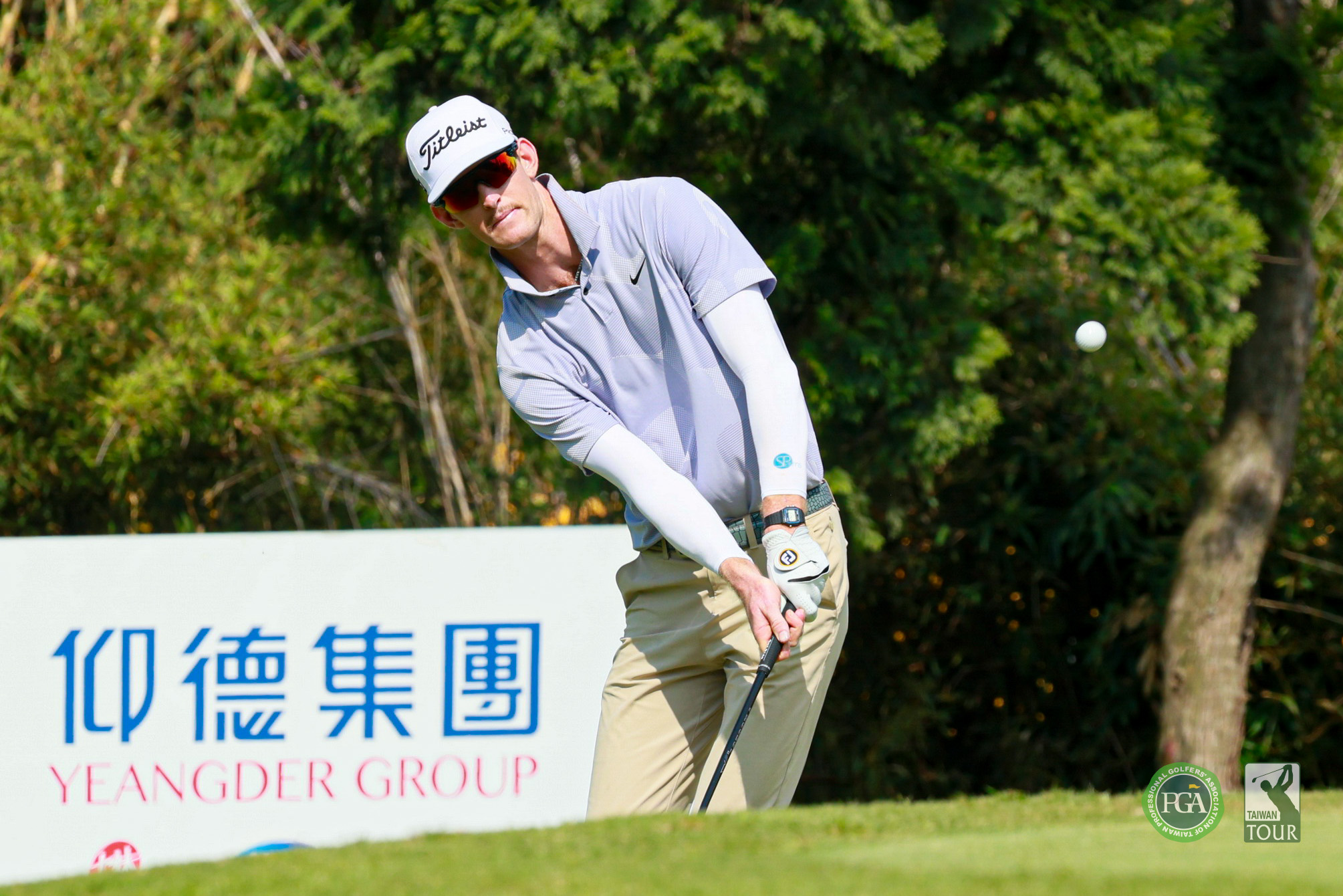 美國選手Charles Porter以三回合總桿202桿-14暫時領先一桿。Tpga／鍾豐榮攝影