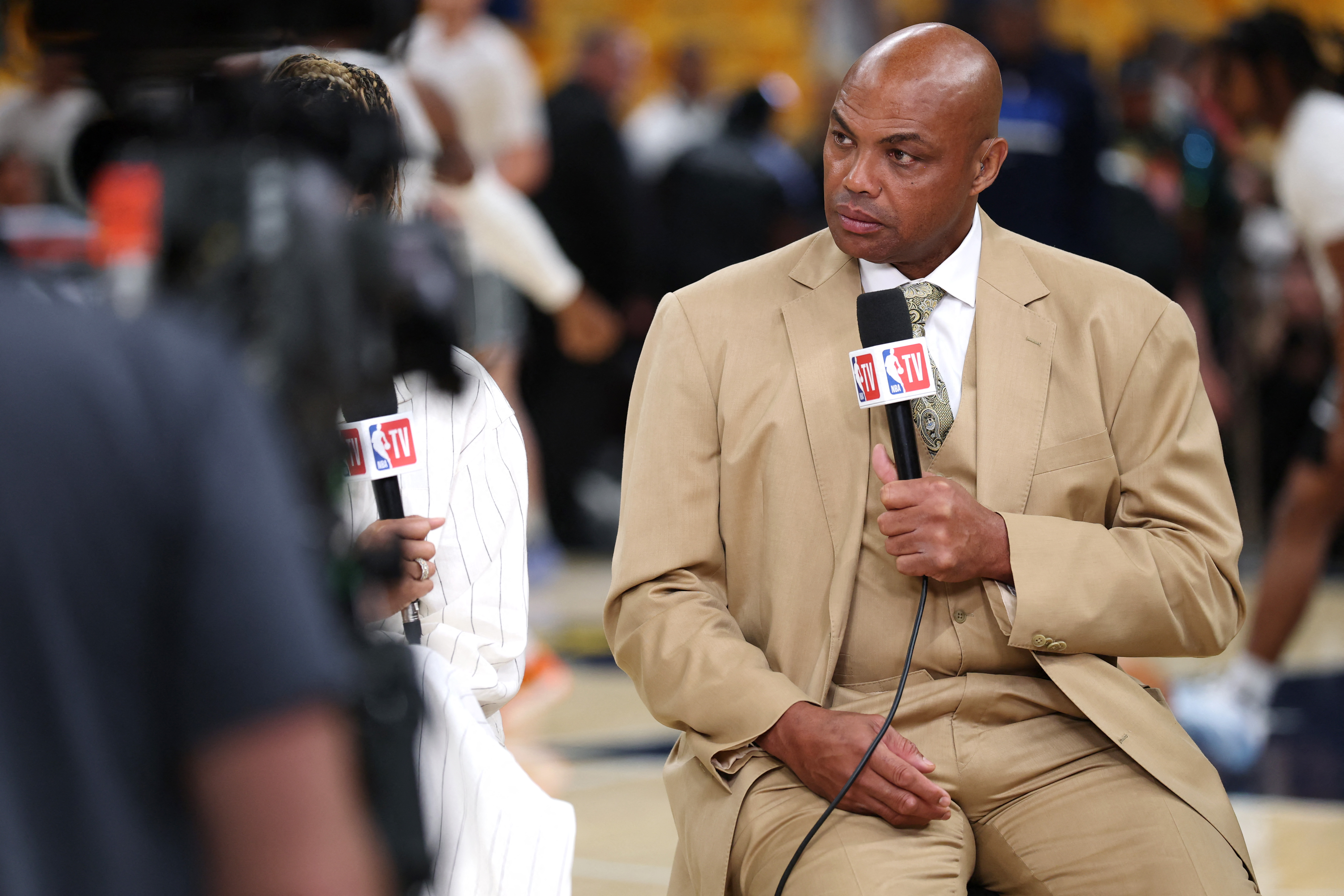 「惡漢」巴克利（Charles Barkley）在退役後轉任球評。法新社