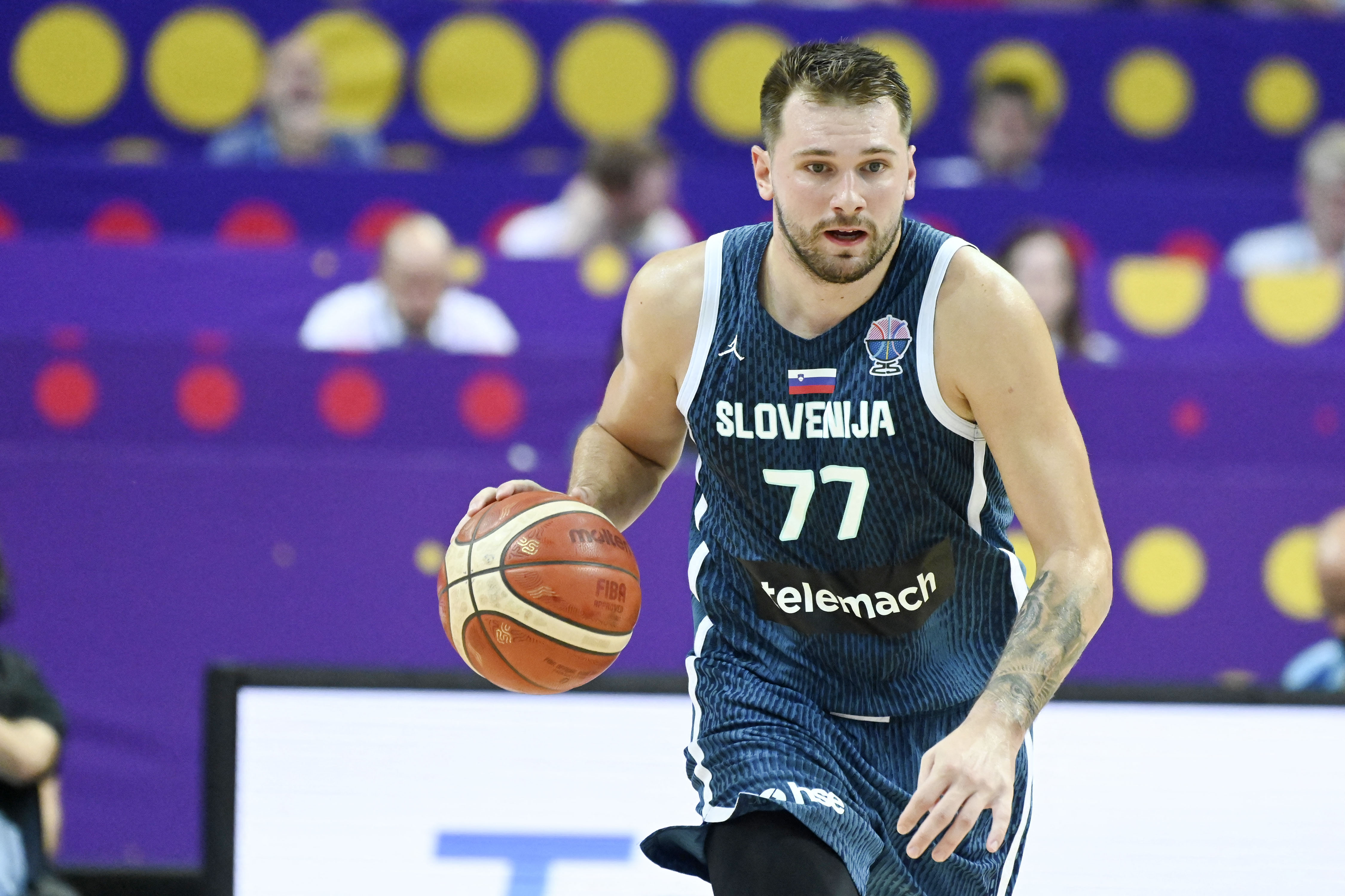 紫金軍團當家球星唐西奇（Luka Doncic）。法新社