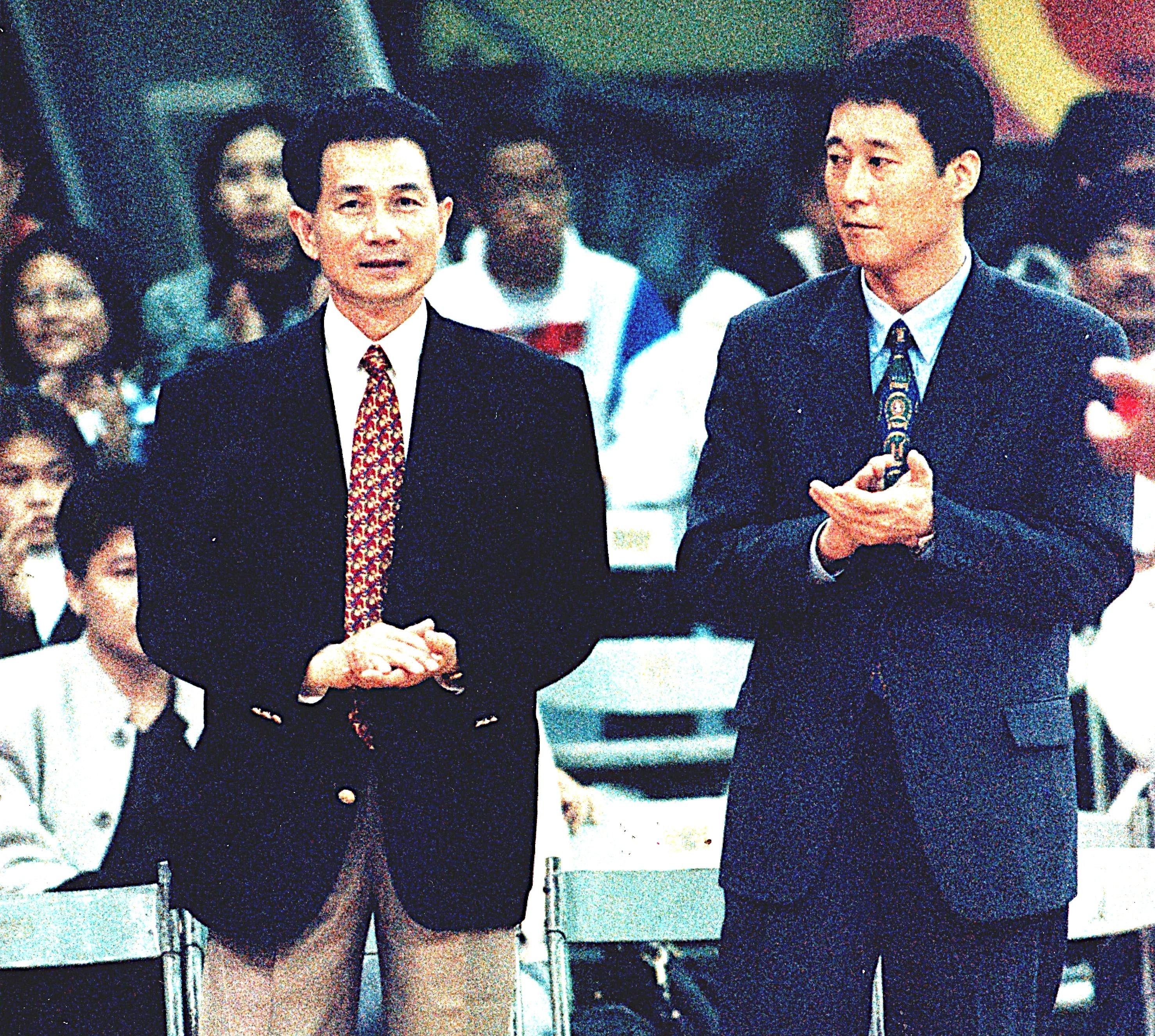 宏國隊古結雄(左)和李忠熙。籃球名人堂提供