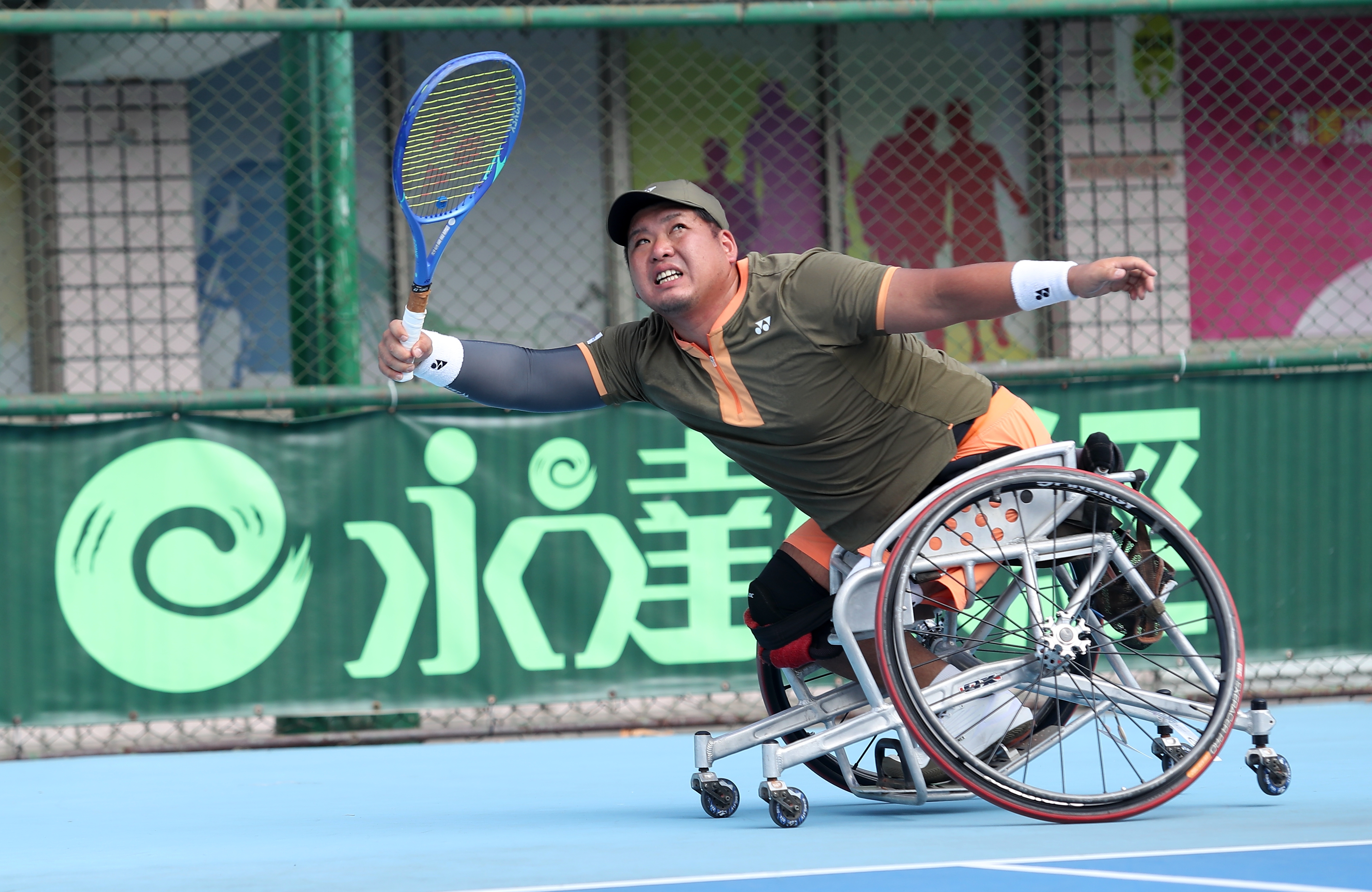 2023永達盃男單冠軍鈴木康平歷經三盤大戰後晉級四強。南野子國際整合行銷股份有限公司提供