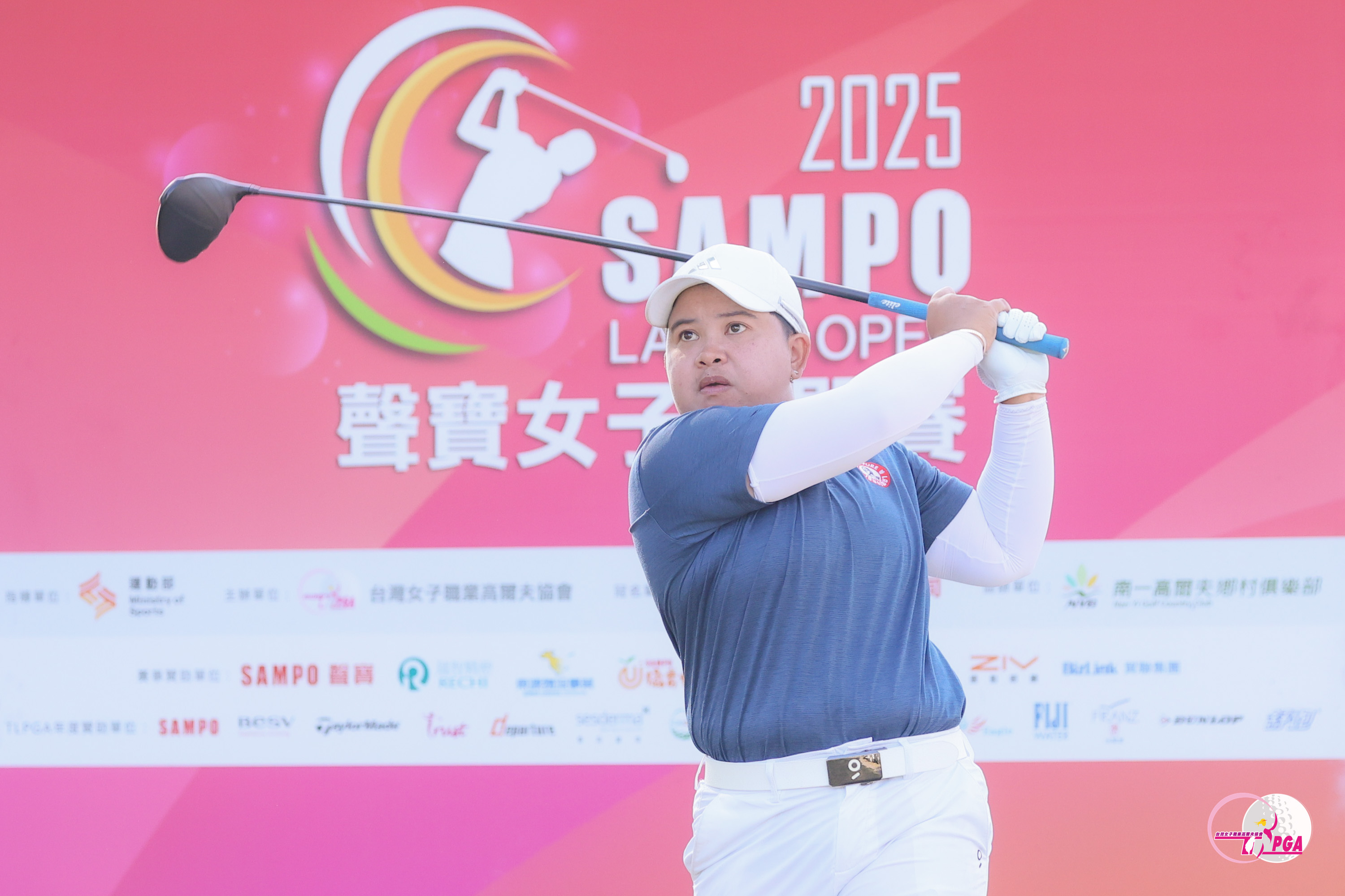 泰國帕查拉朱達P.K. Kongkraphan以兩回合總桿141桿-3暫並列第三。Tlpga/葉勇宏攝