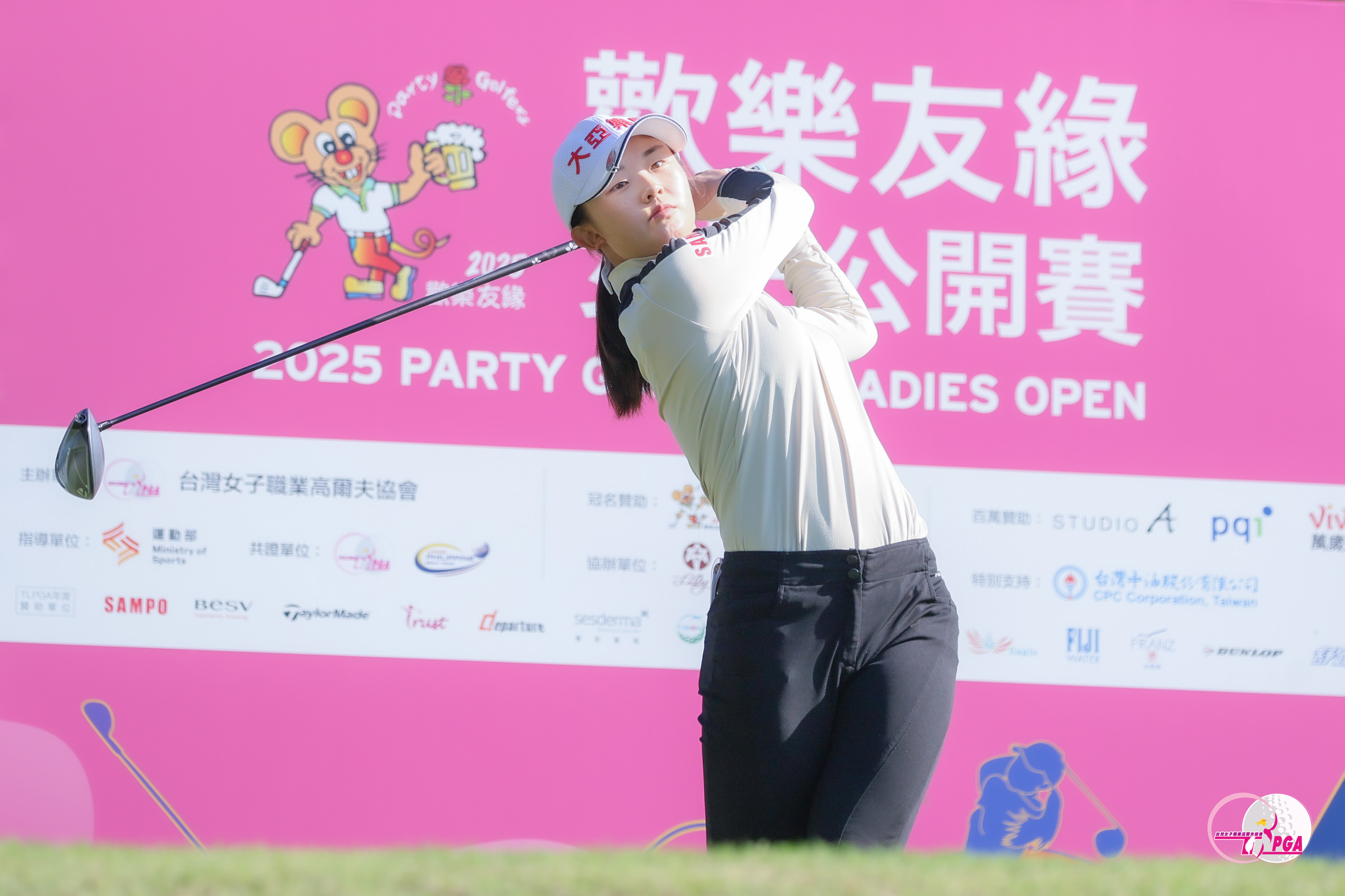 洪玉霖以兩回合總桿142桿-2暫並列第三。Tlpga／葉勇宏攝
