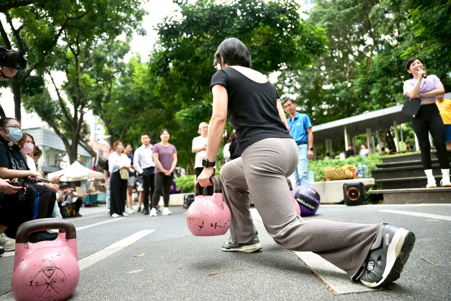 草悟道熱血開練民眾搶先體驗。臺中市政府運動局提供