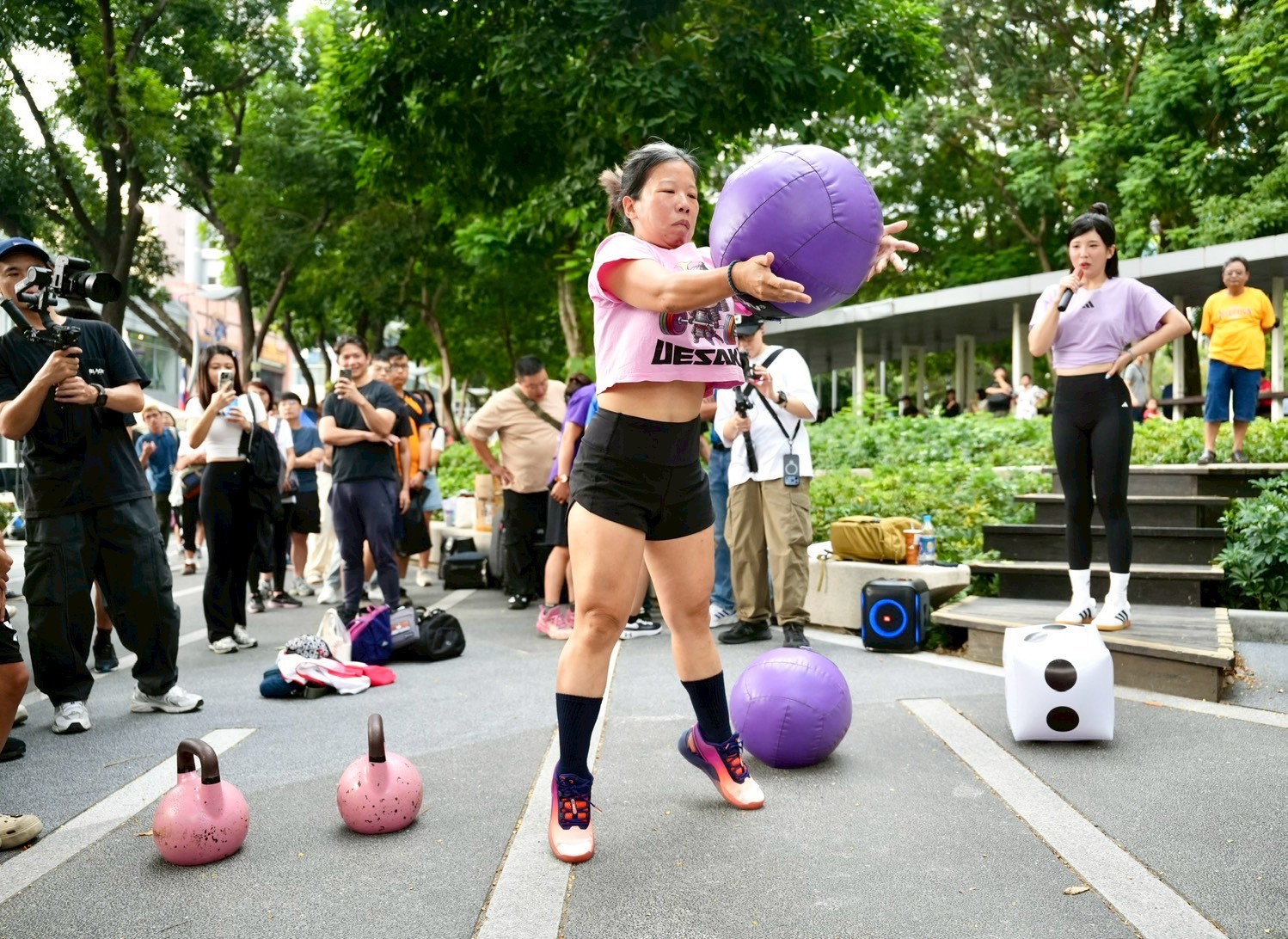 草悟道熱血開練民眾搶先體驗。臺中市政府運動局提供