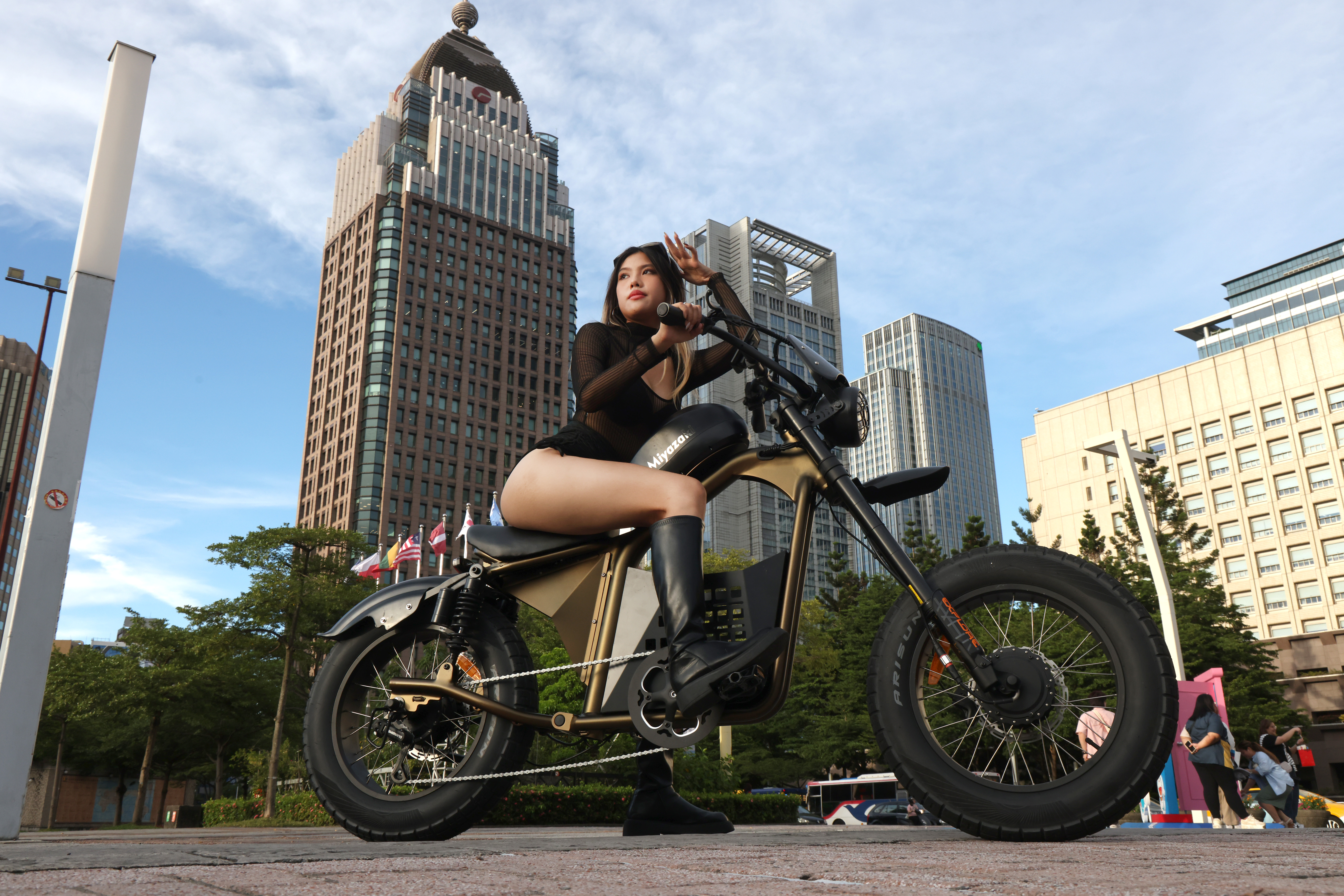 身材姣好的海莉，舉手投足散發著美式性感。特約記者 郭運復/攝影