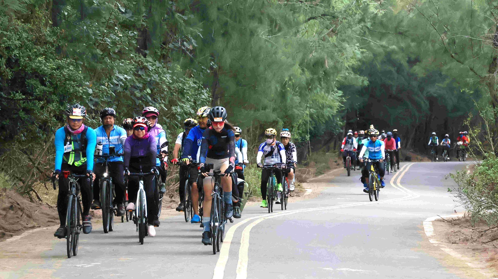 1102活動由土耳其自行車網紅 徐甘舒舒舒領騎。大會提供