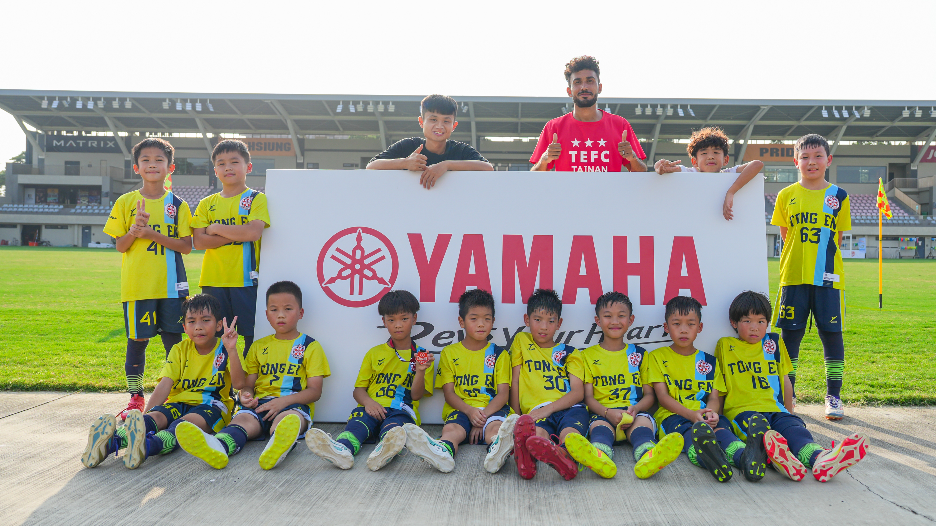 Yamaha經銷商聯興Ysp攜手童恩足球俱樂部參賽。大會提供