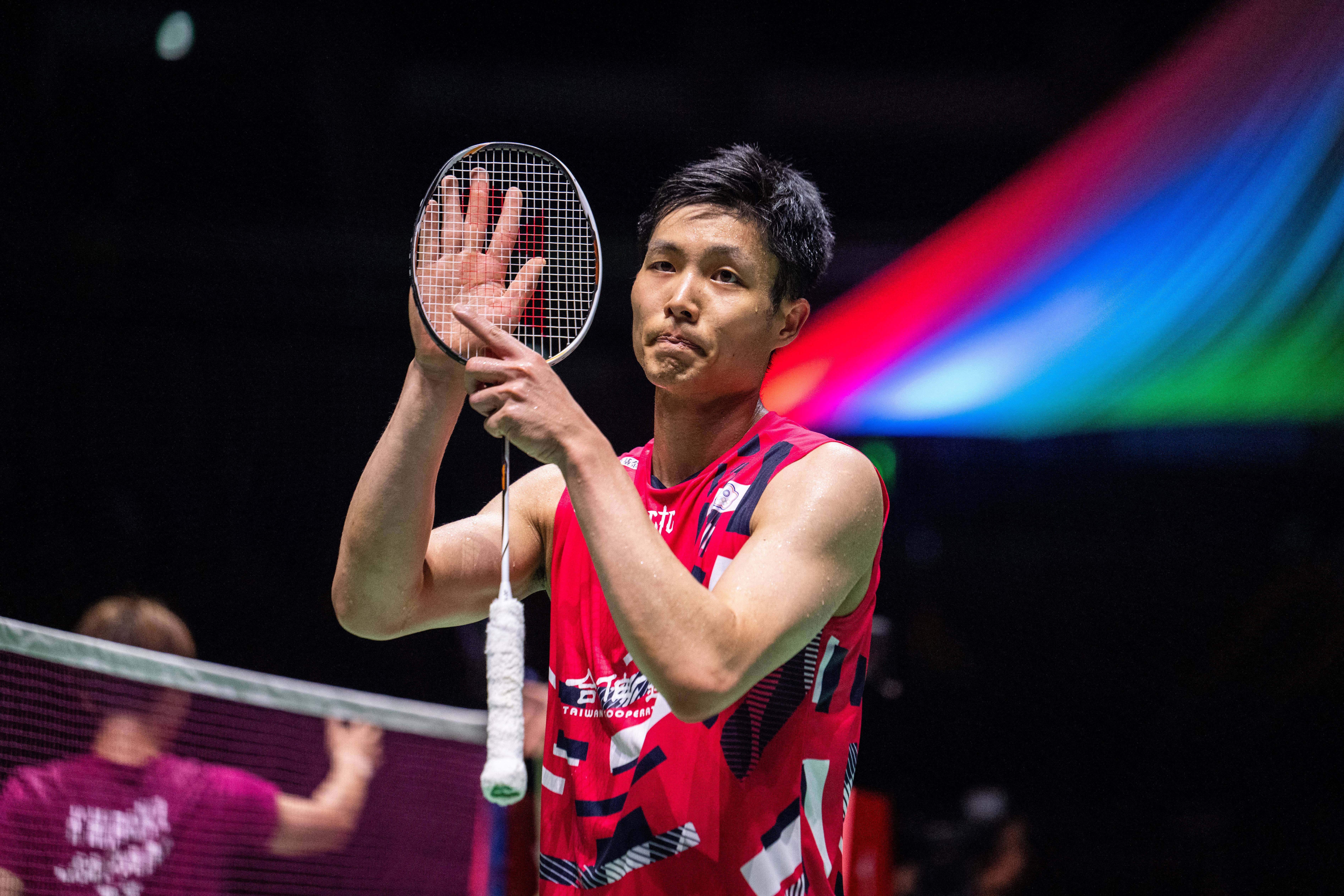 周天成今年第十二度闖進八強。法新社