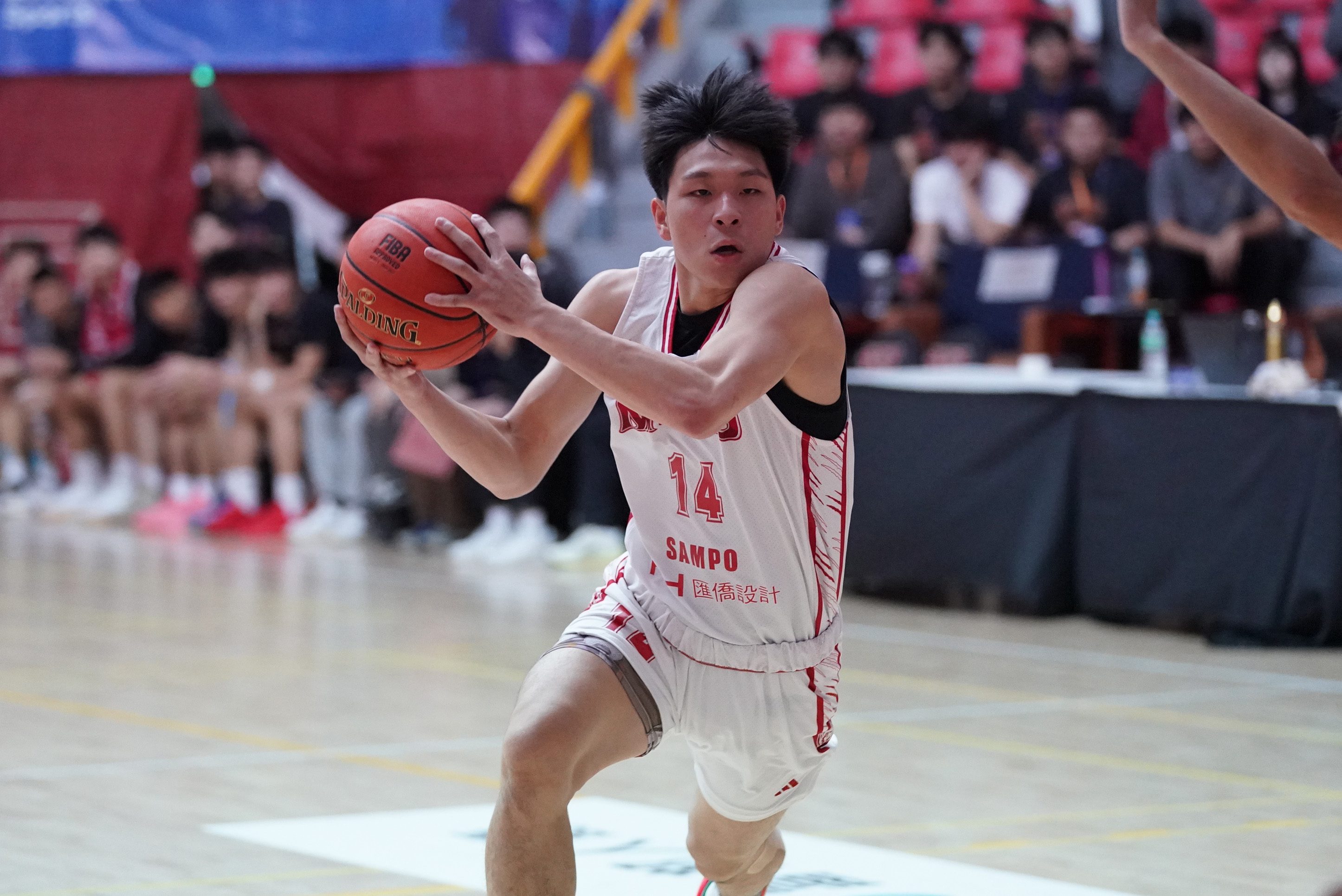 臺灣師大莊政隆單場傳出14次助攻。大專體總提供