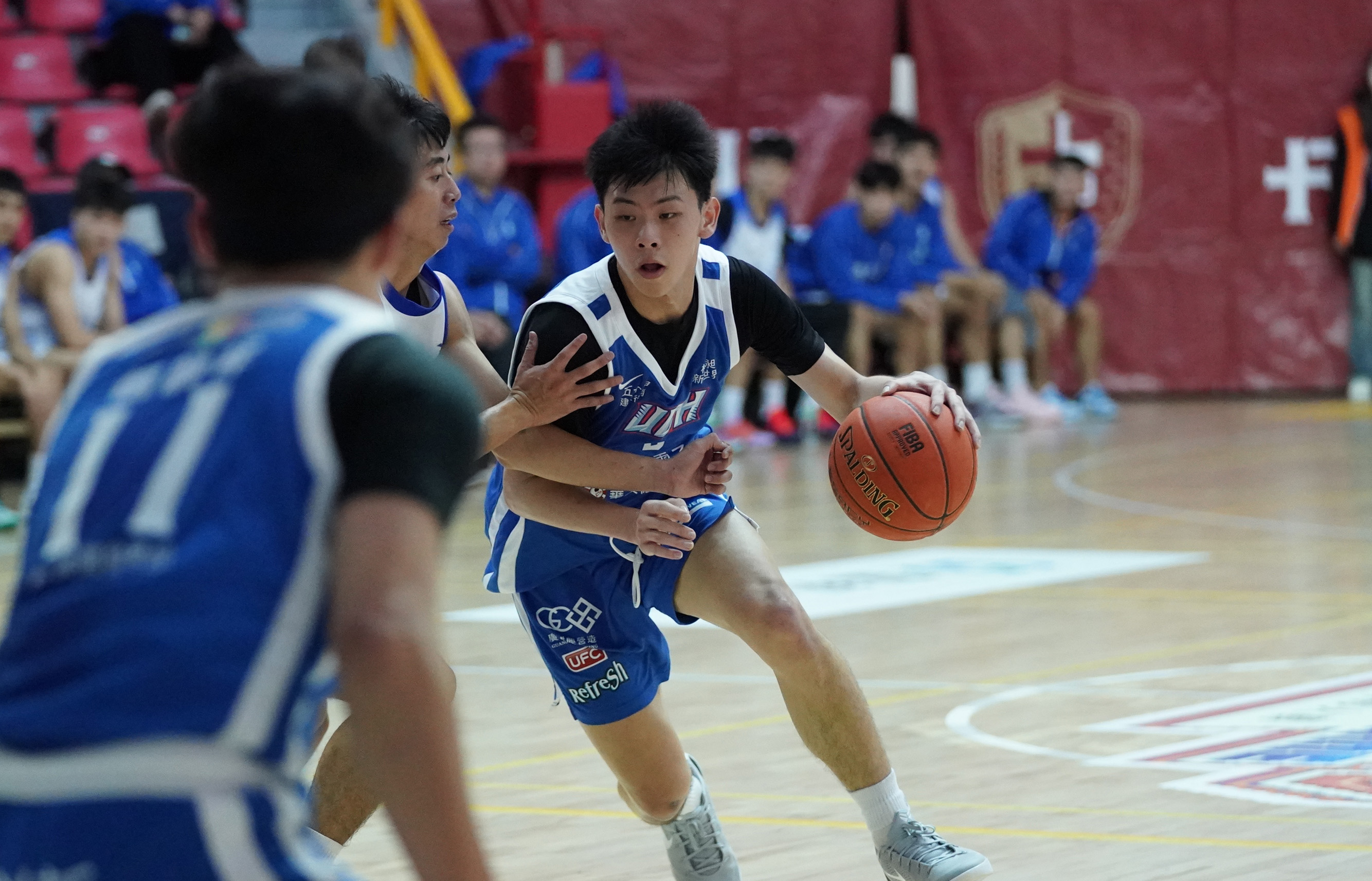 健行科大周宏綸18分11籃板雙十表現另有4助攻3抄截。大專體總提供