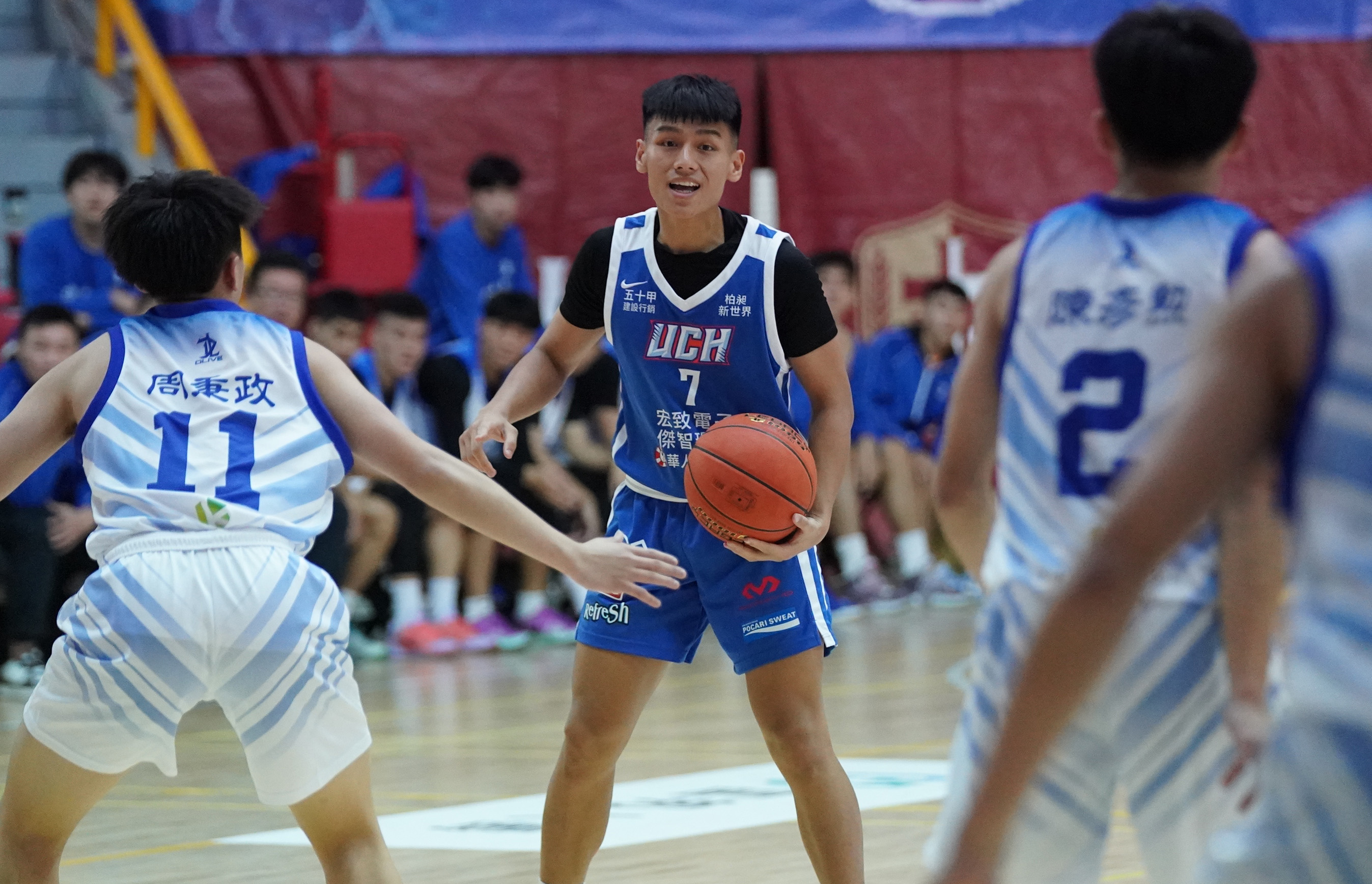 健行科大夏友杰11分含三顆外線另有5籃板5助攻6抄截。大專體總提供