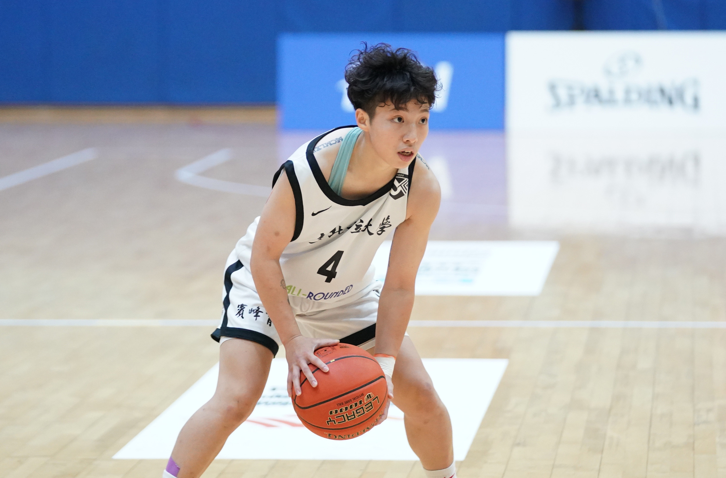 北市大學尹湘雲單場7次助攻及5次抄截。大專體總提供