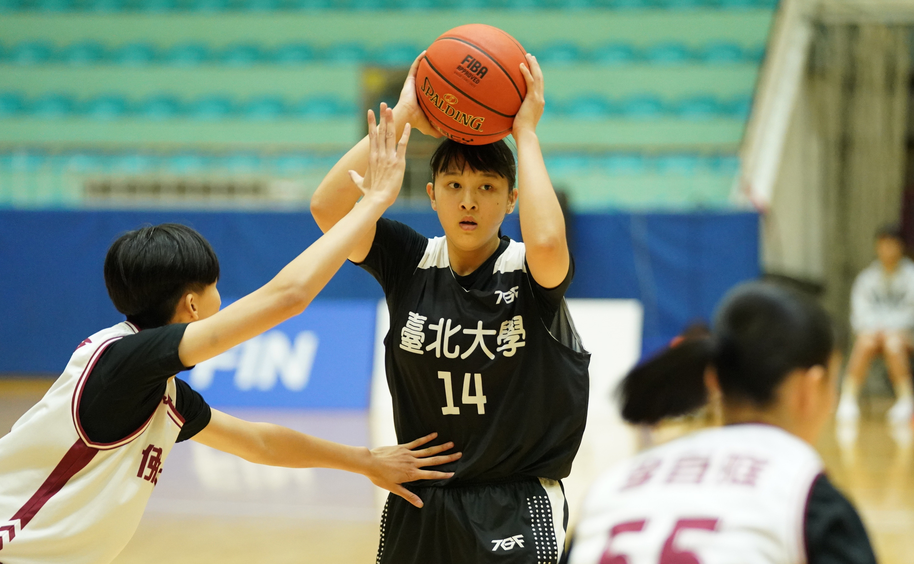 臺北大學曹榮箴攻下17分。大專體總提供