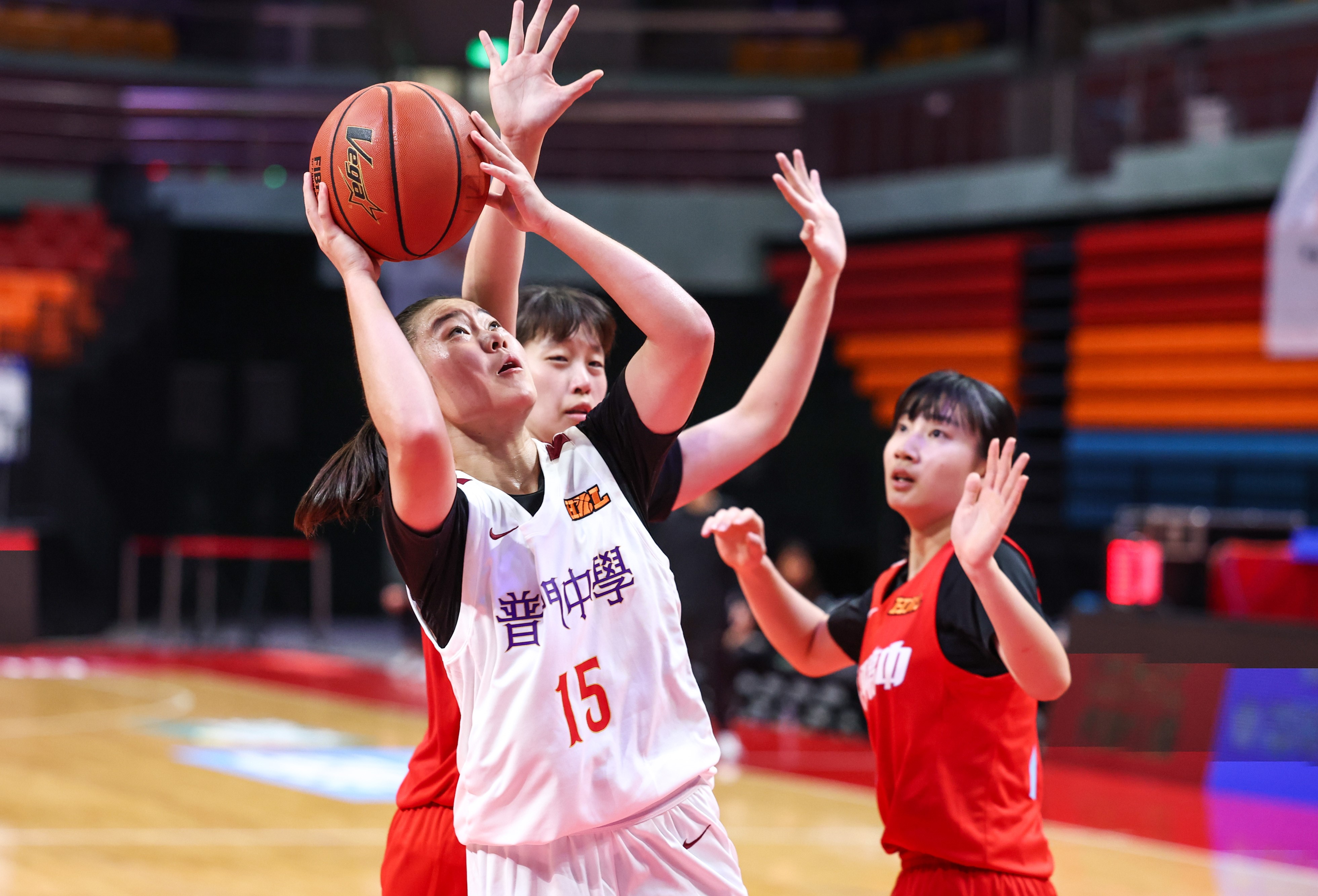 普門傅品璇28分8籃板。高中體總提供