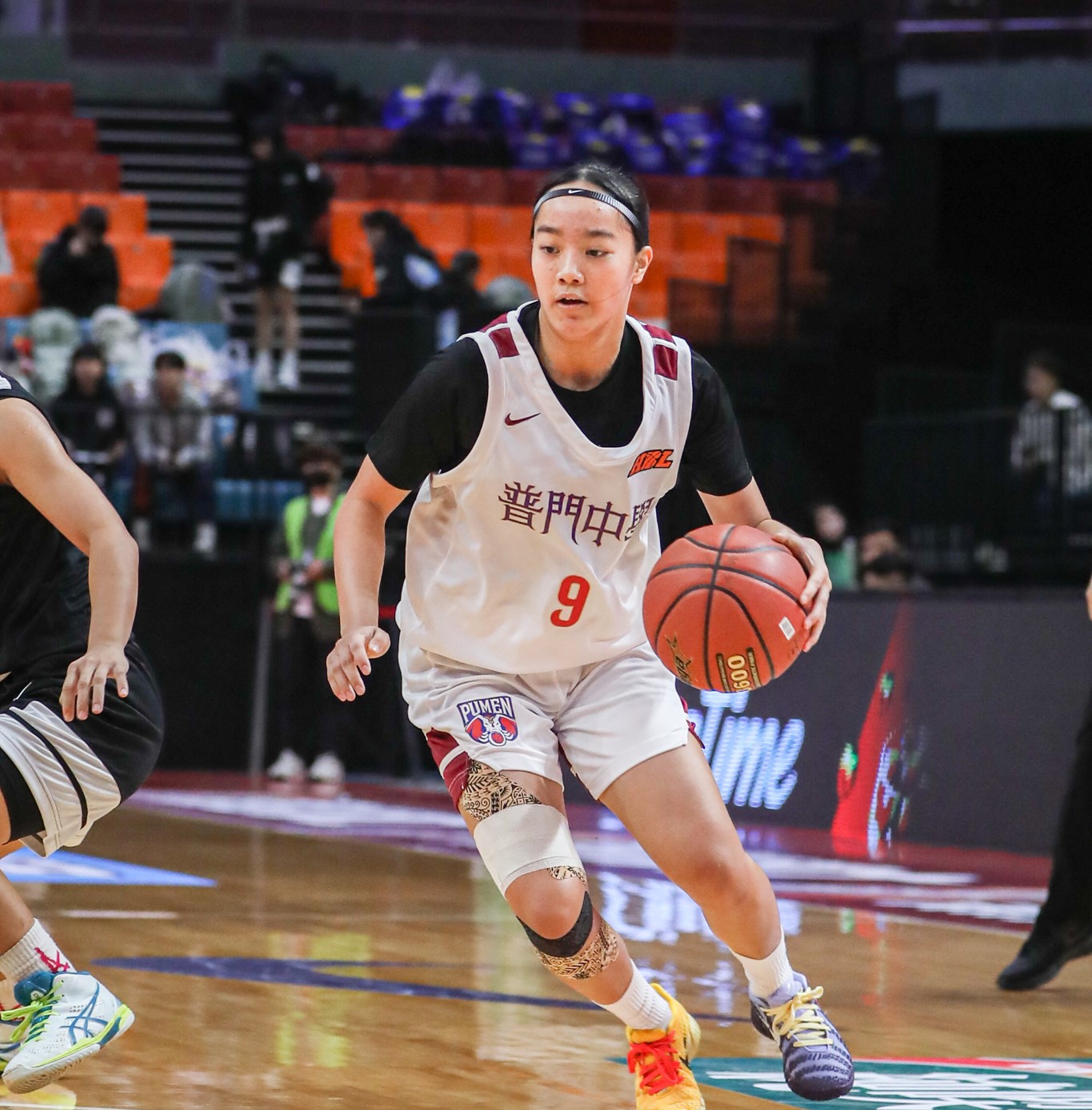 普門林奕恩三分 球3中2拿12分。高中體總提供