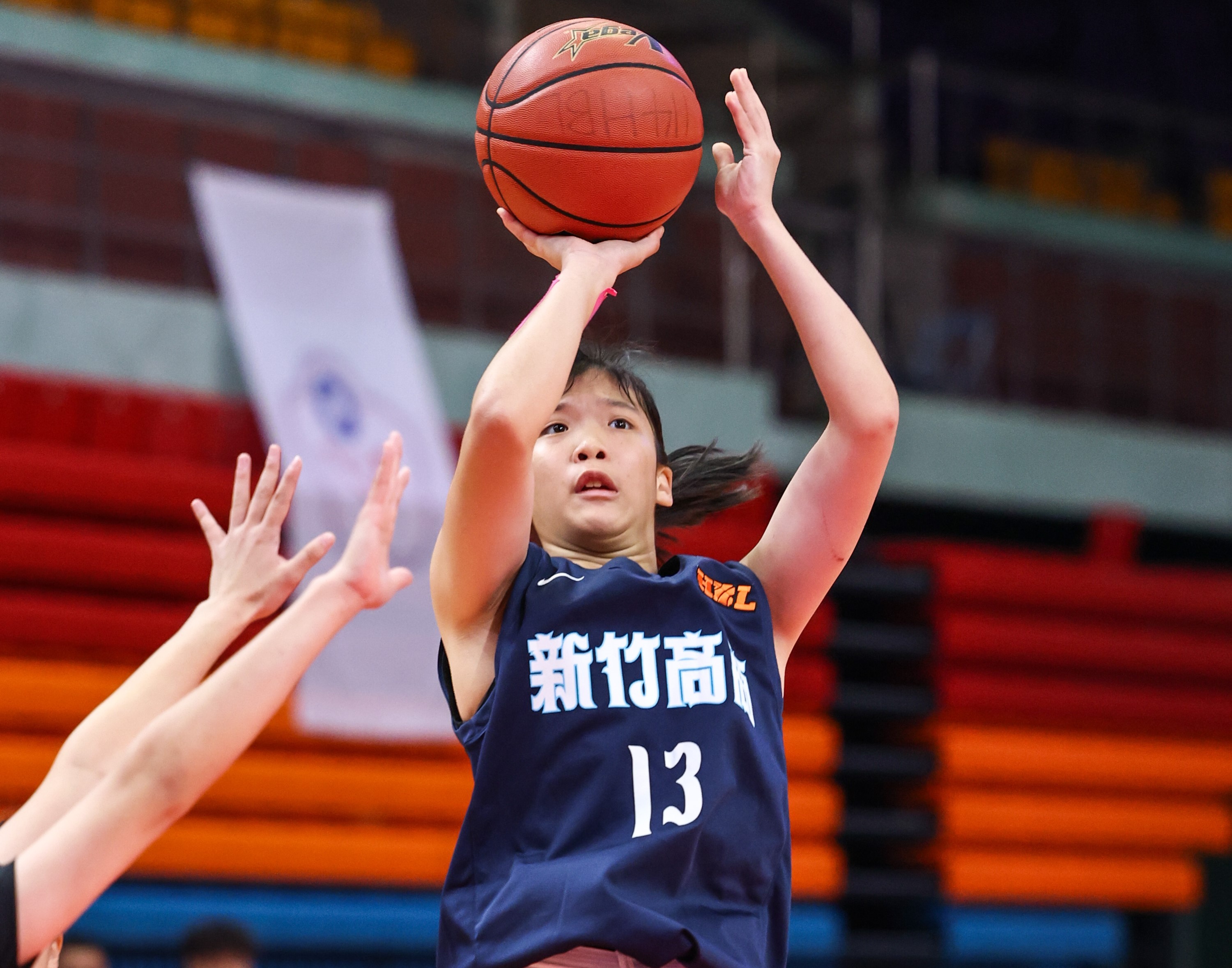 谷家語再飆新高46分連2場40，竹商2連敗出局她悲劇英雄。高中體總提供