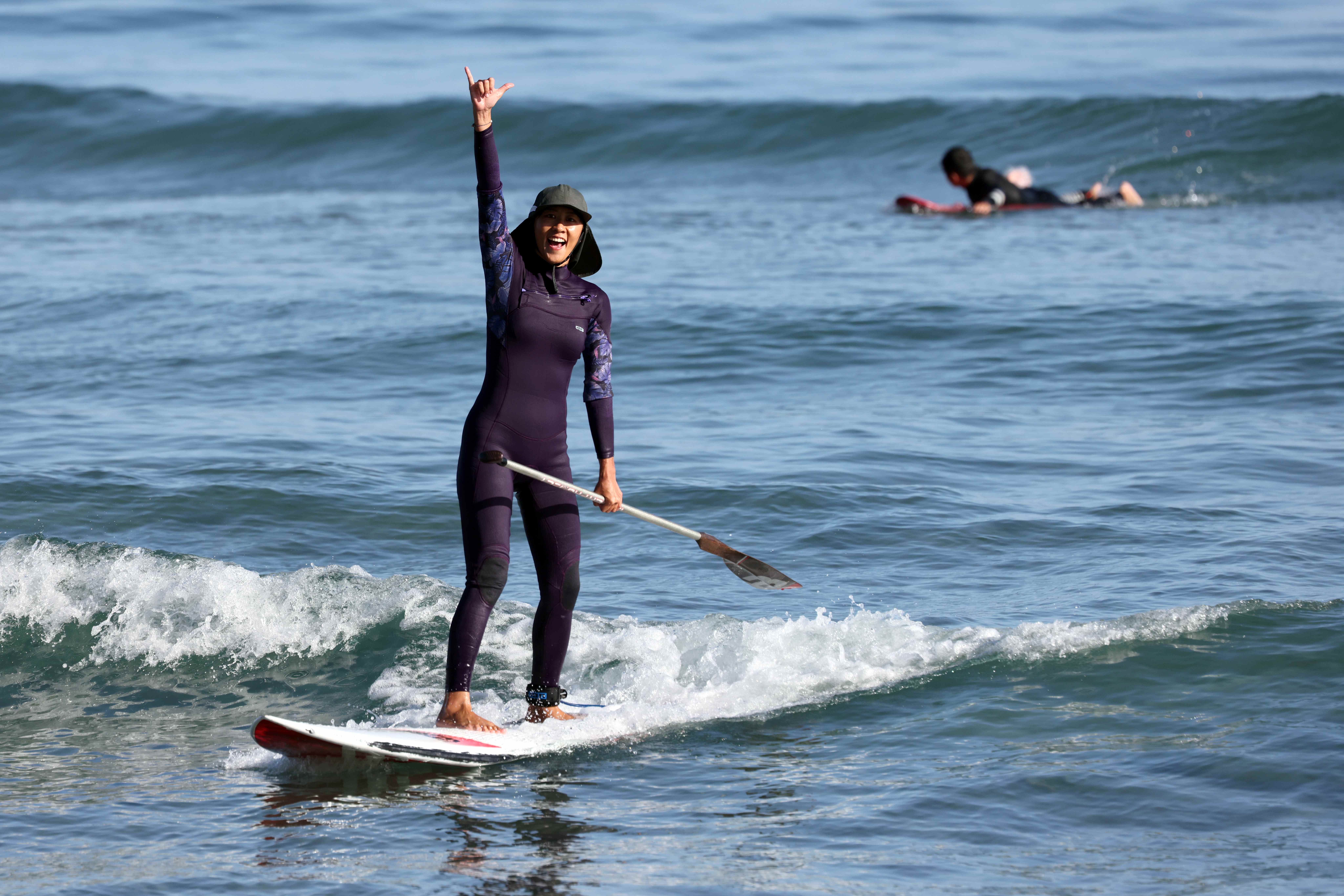 衝浪改變了阿彪的生活，讓他充滿正能量。特約記者 郭運復攝