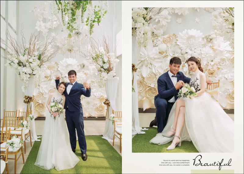 黃恩賜婚禮順利完成。家屬提供