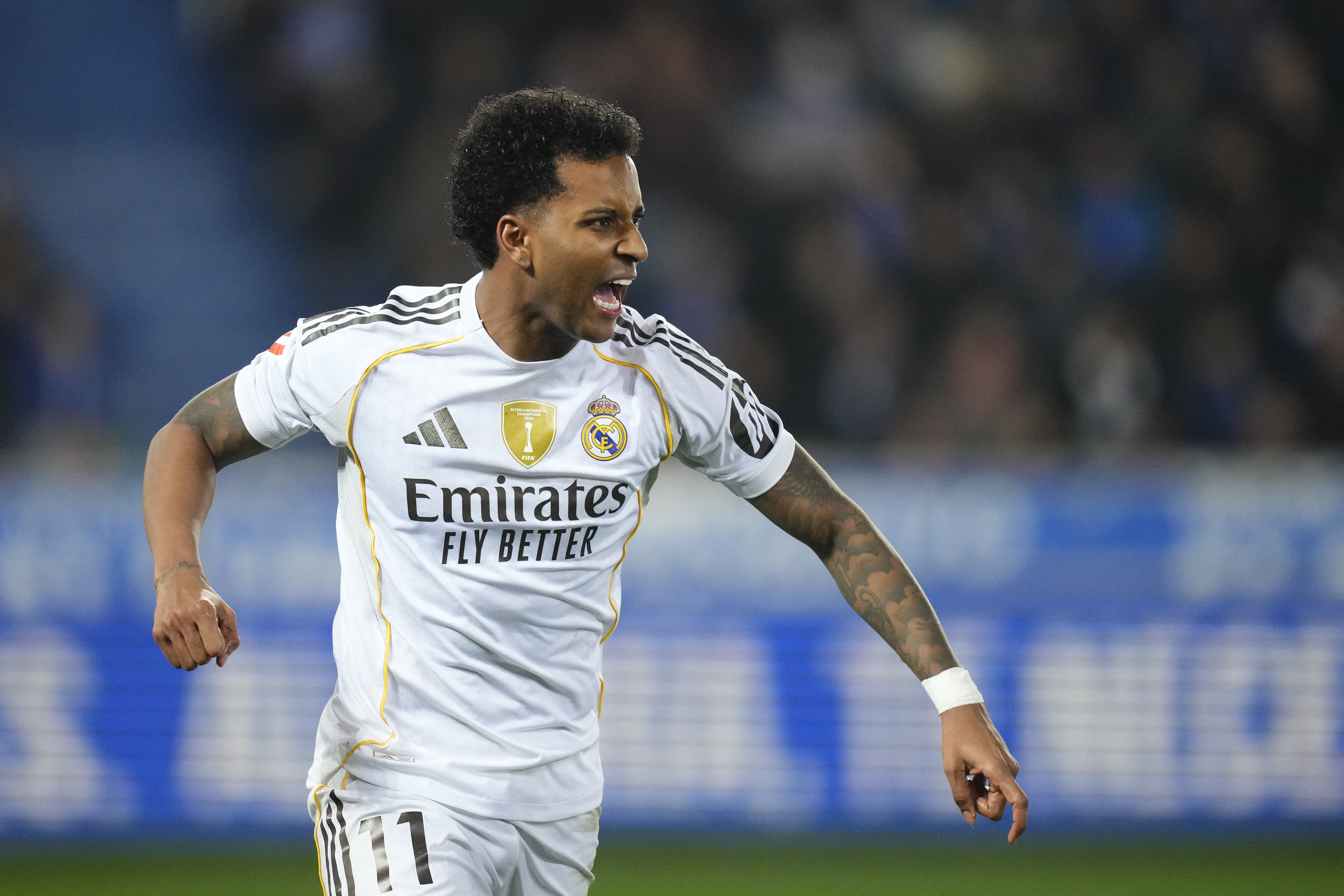 羅德里戈(Rodrygo Goes)的進球助皇馬拿下勝利。法新社