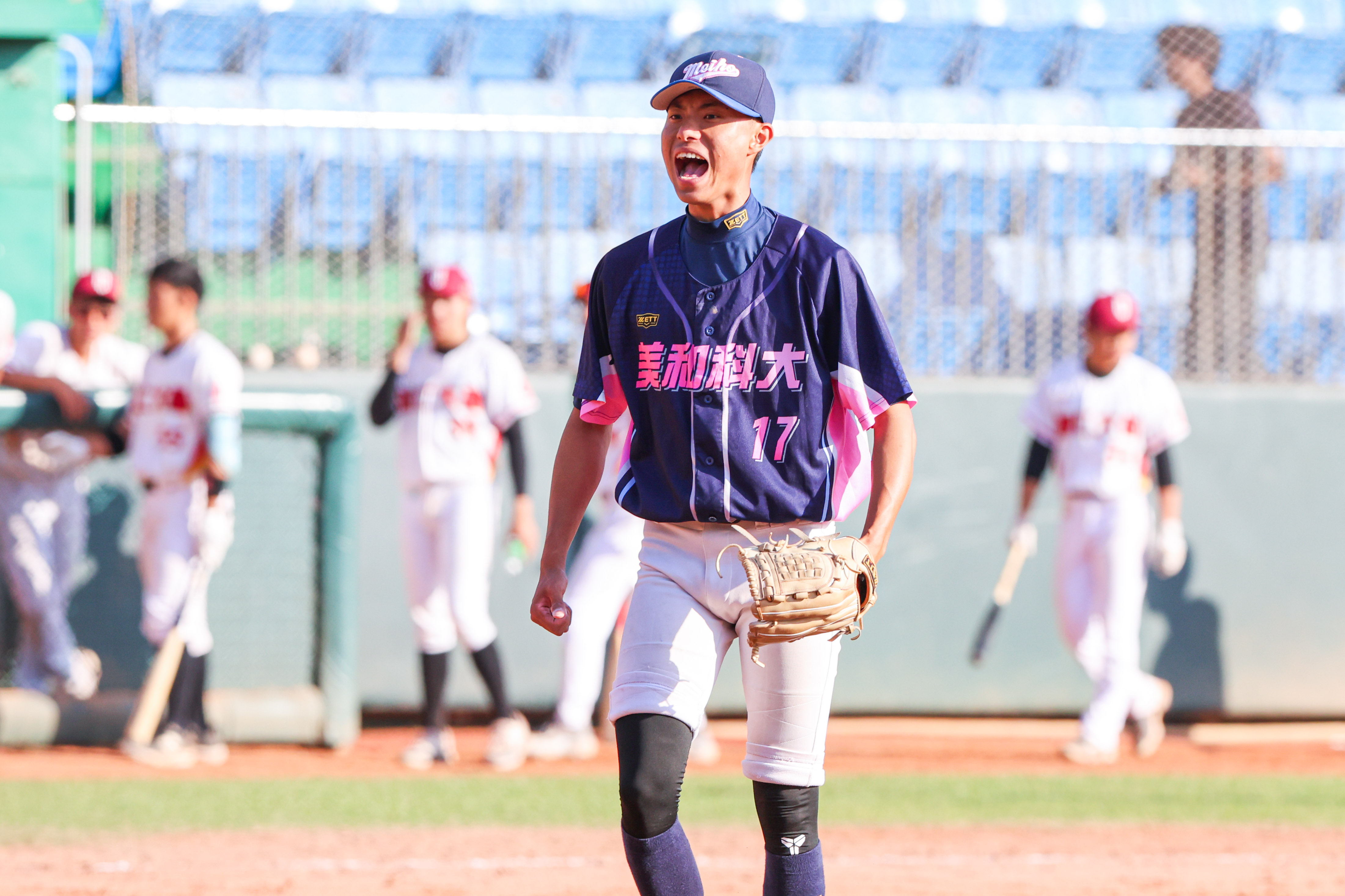 張承恩9局完投勝。大專體總提供