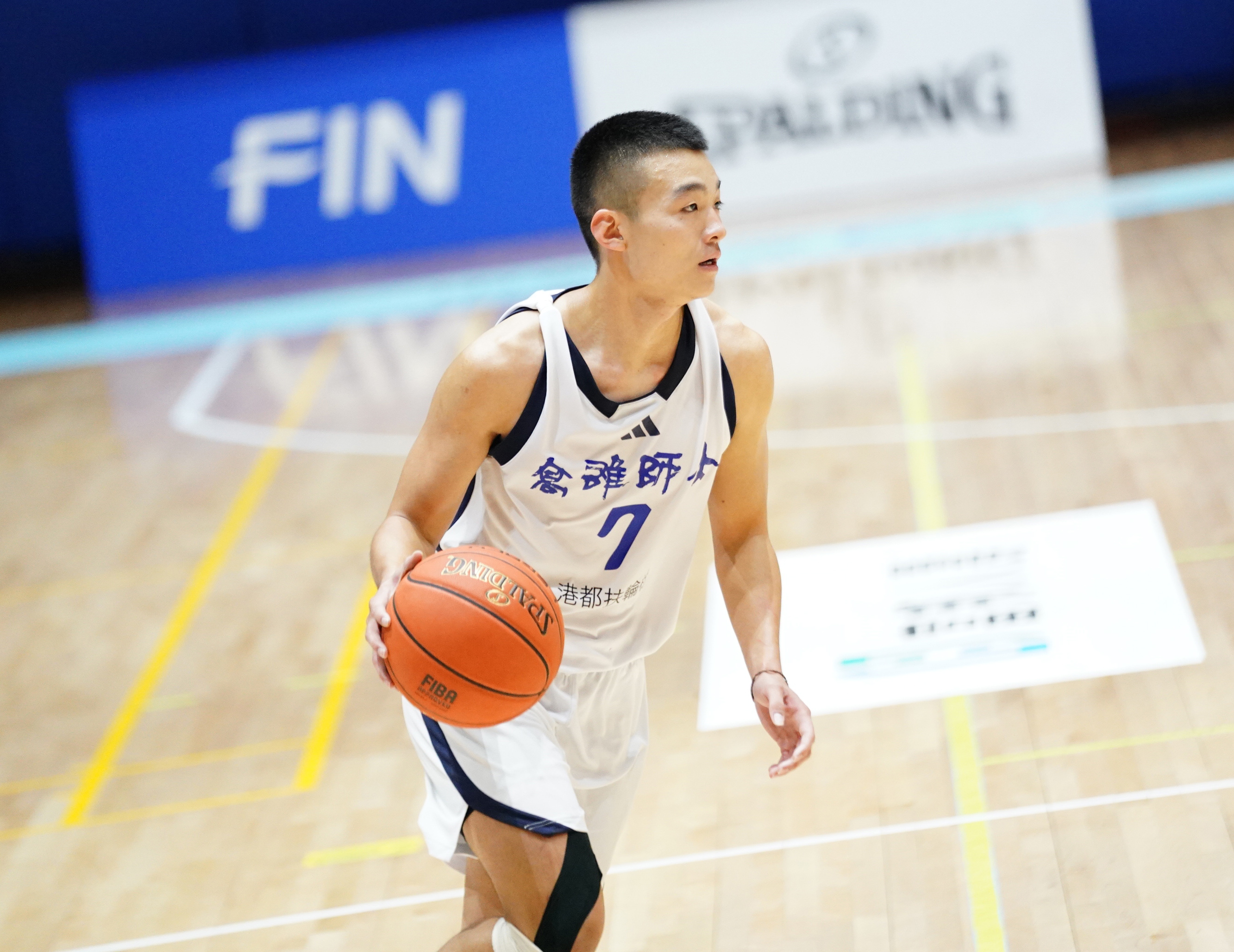 高雄師大王語烽單場7外線攻下25分。大專體總提供