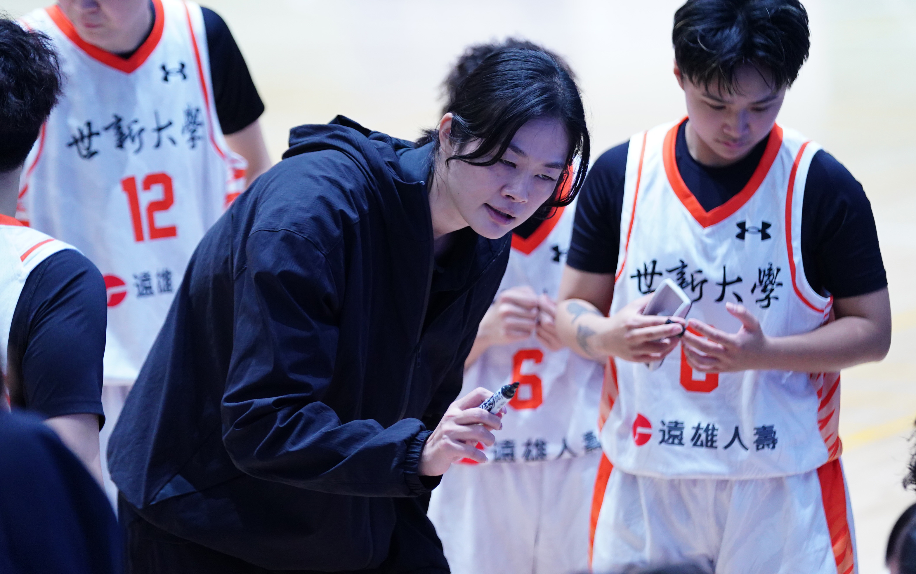 世新大學總教練林紀妏。大專體總提供