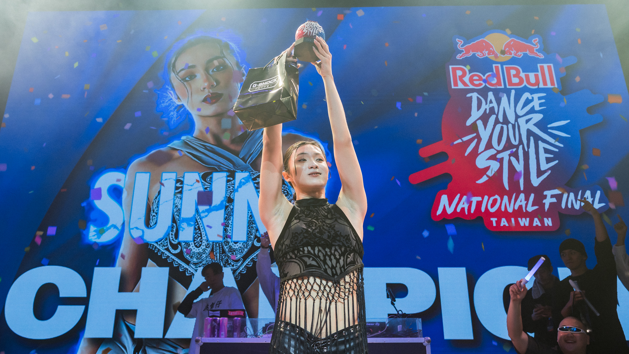 校園黑馬Sunny巫宗諺奪下Red Bull Dance Your Style台灣大賽冠軍，十月將代表台灣遠征瑞士蘇黎世。Red Bull 提供