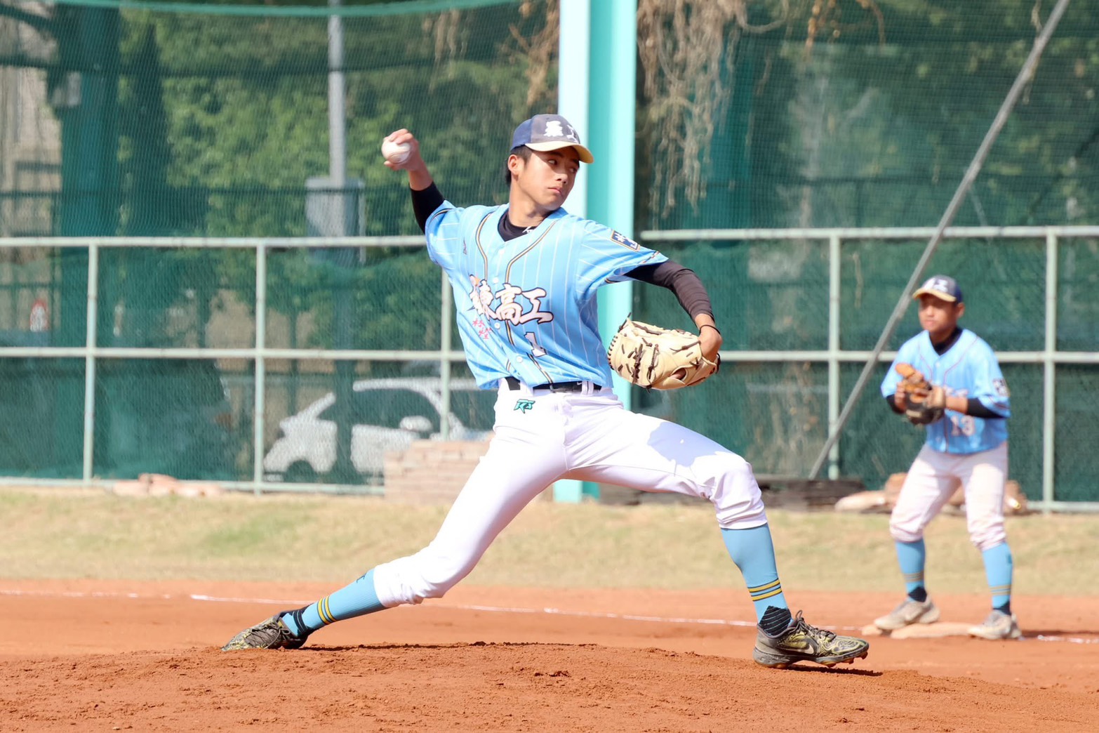 郭靖源完投有意選秀。學生棒聯提供