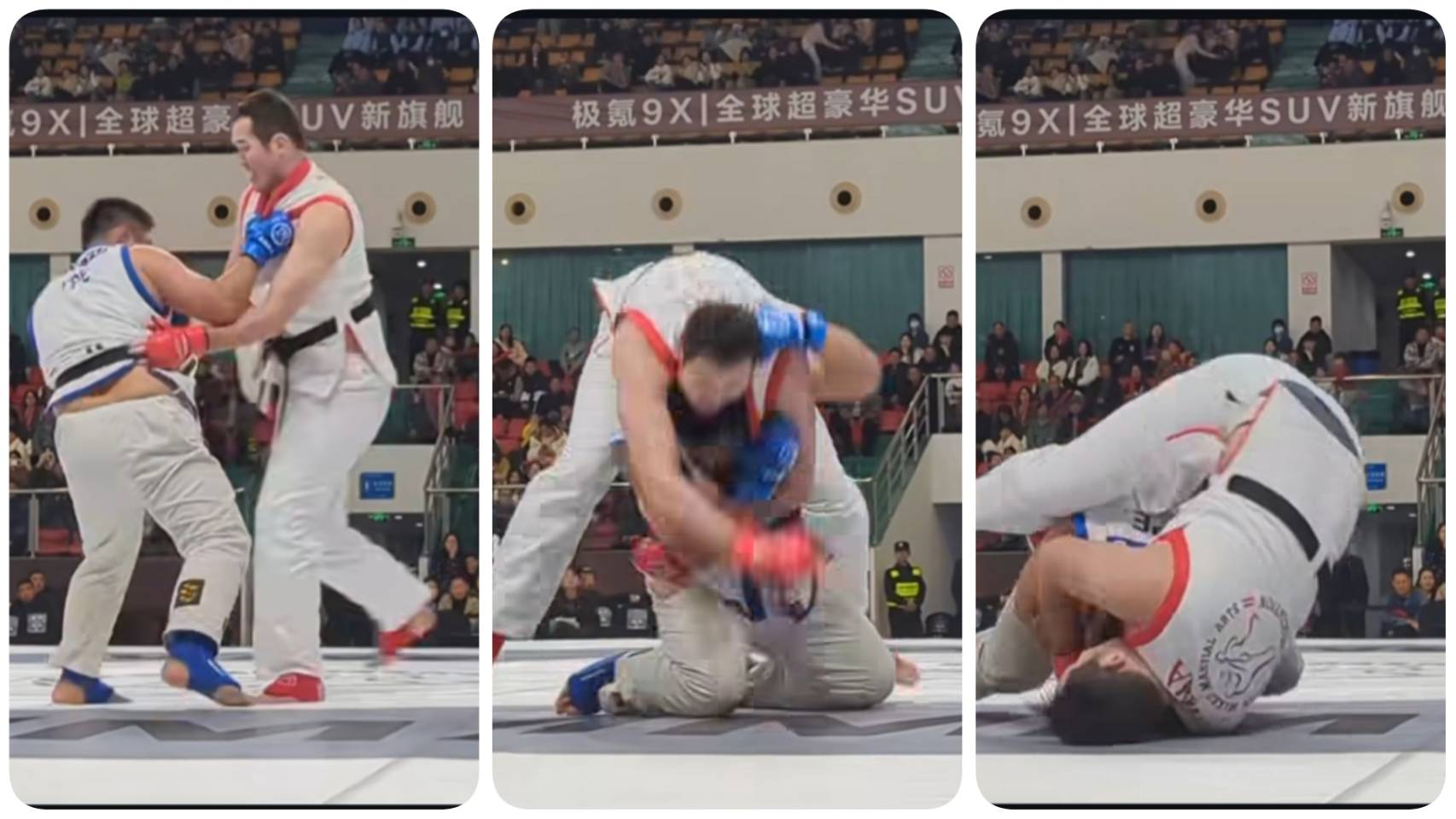 隊長尤凱文 (藍帶)。中華民國格鬥協會提供