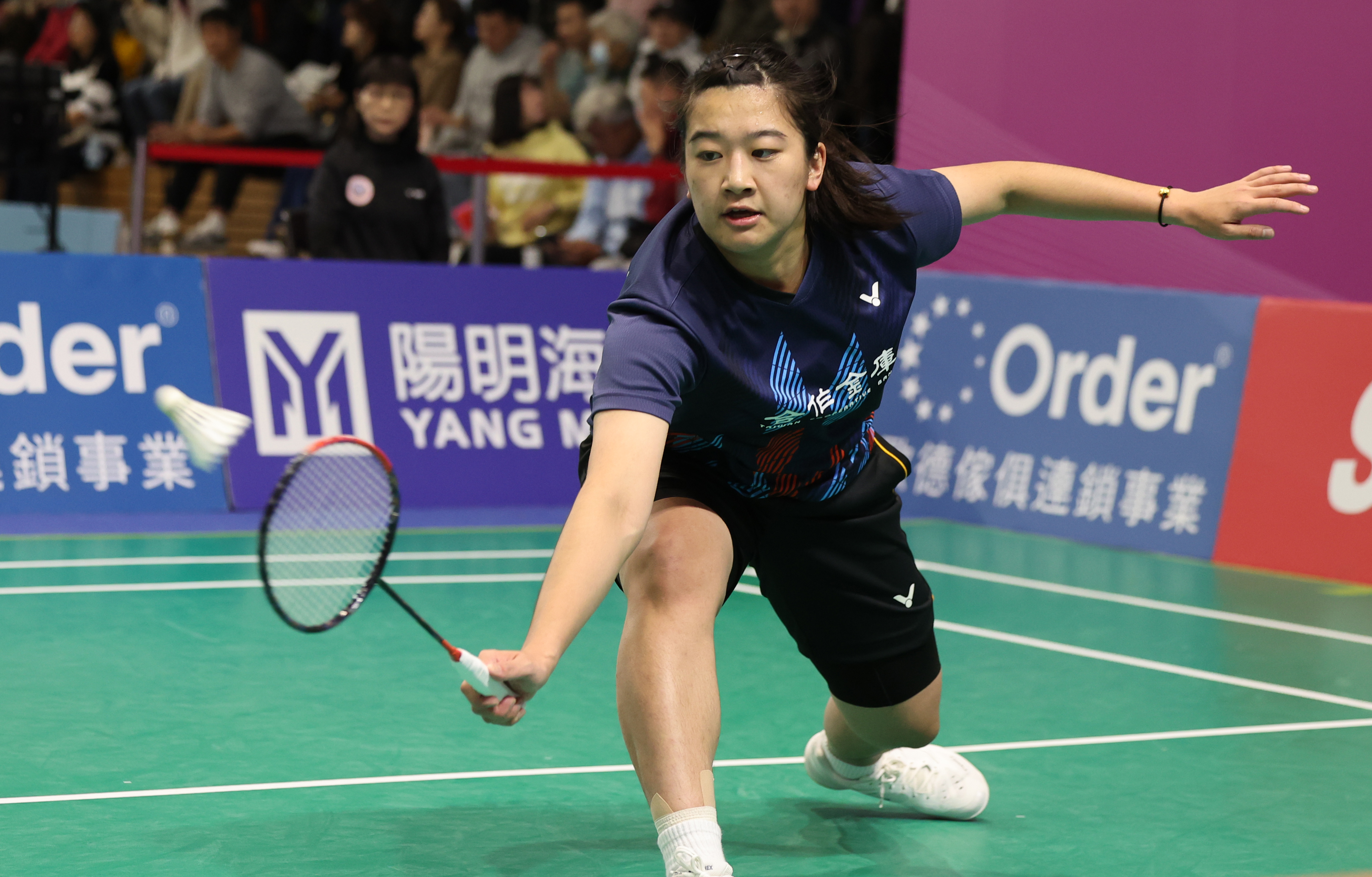 合庫小將彭雨薇也是首度打進全排女單決賽。李天助攝