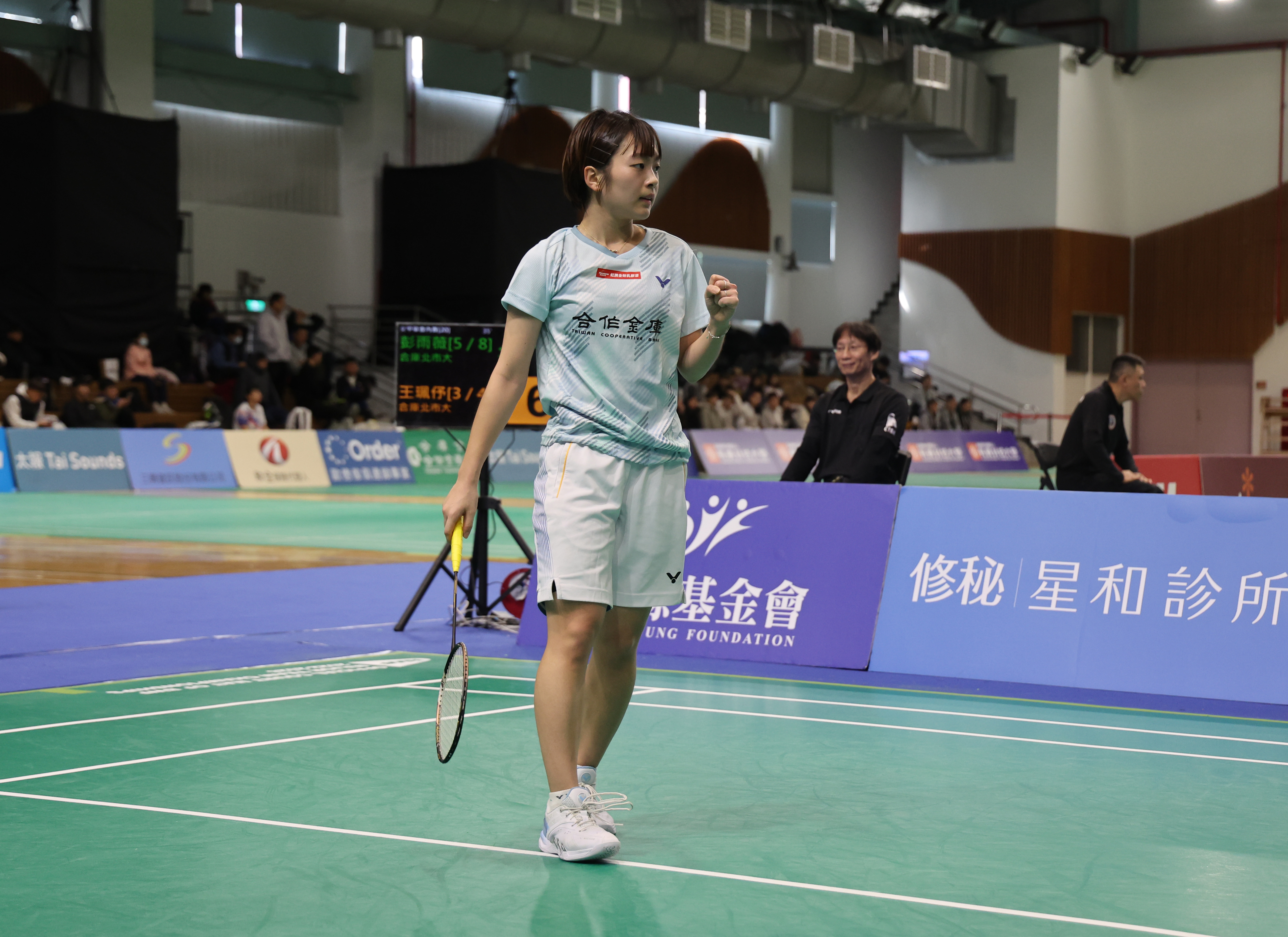 155公分「羽球甜心」王珮伃成10年最年輕全排女單冠軍。李天助攝