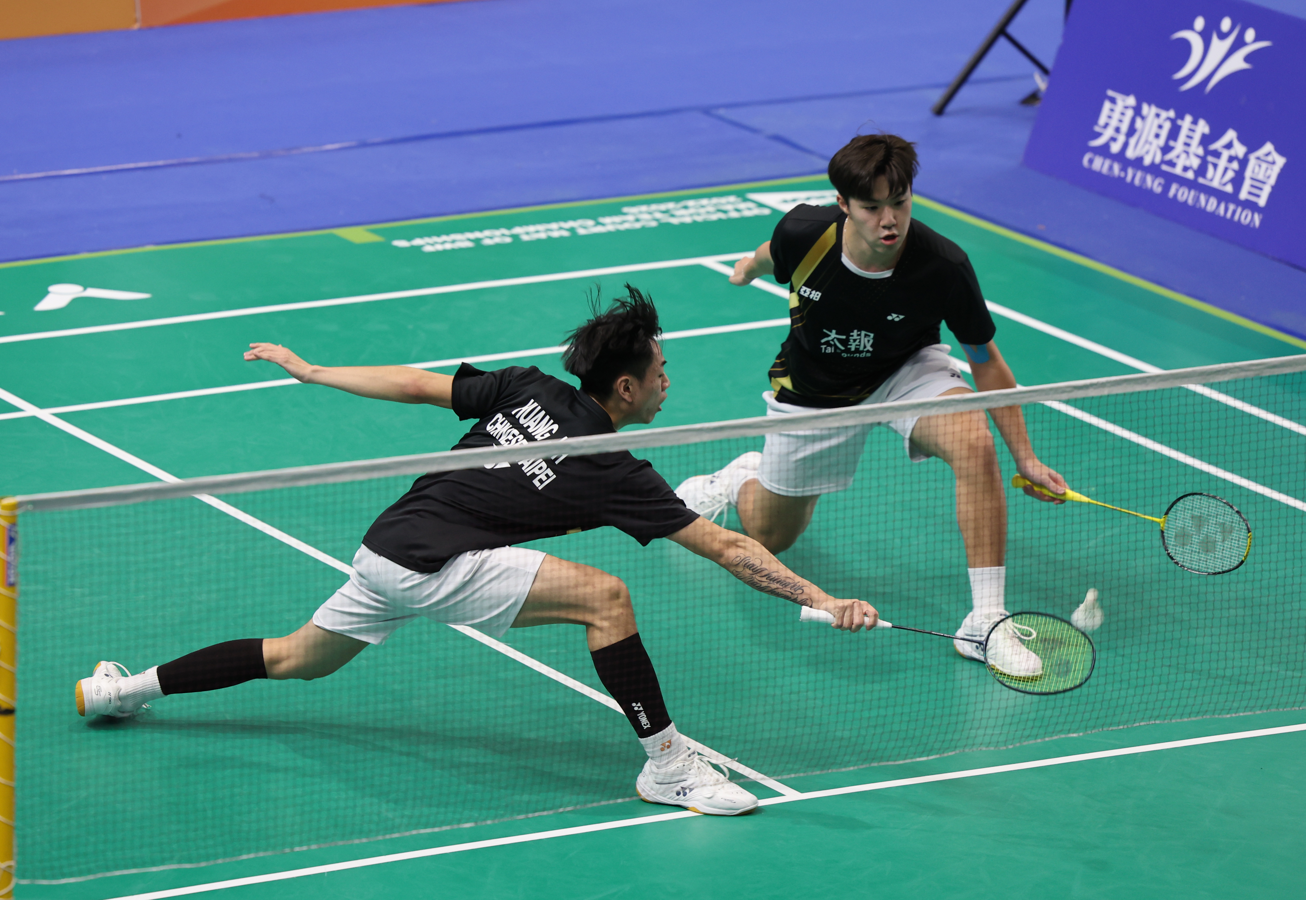 世界第41亞柏國體大組合何志偉／黃睿璿屈居亞軍。李天助攝