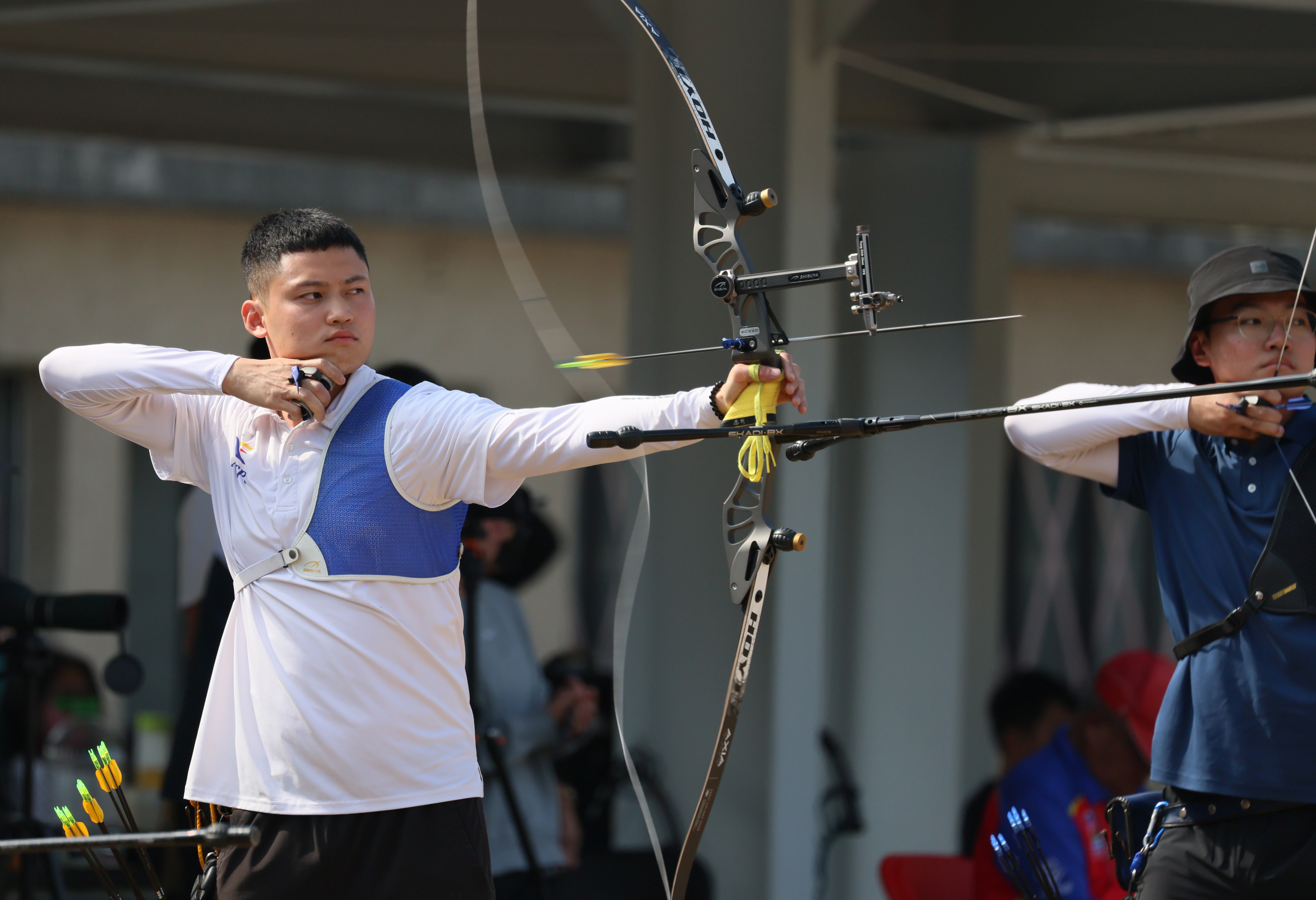 湯智鈞在三次選拔賽中都一枝獨秀。中華民國射箭協會提供