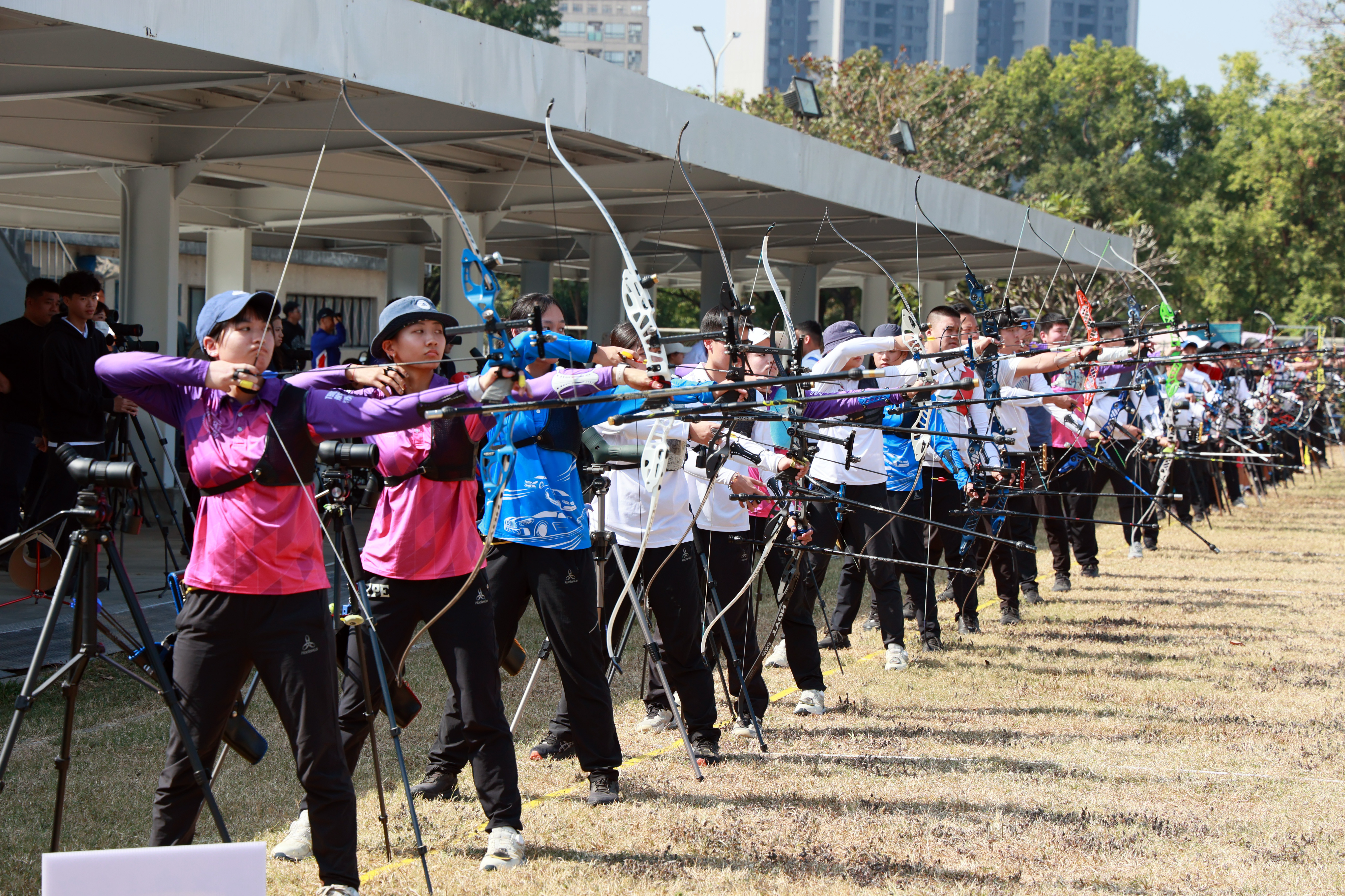 台灣最強男女反曲弓、複合弓8強爭奪亞運代表權。郭運復攝