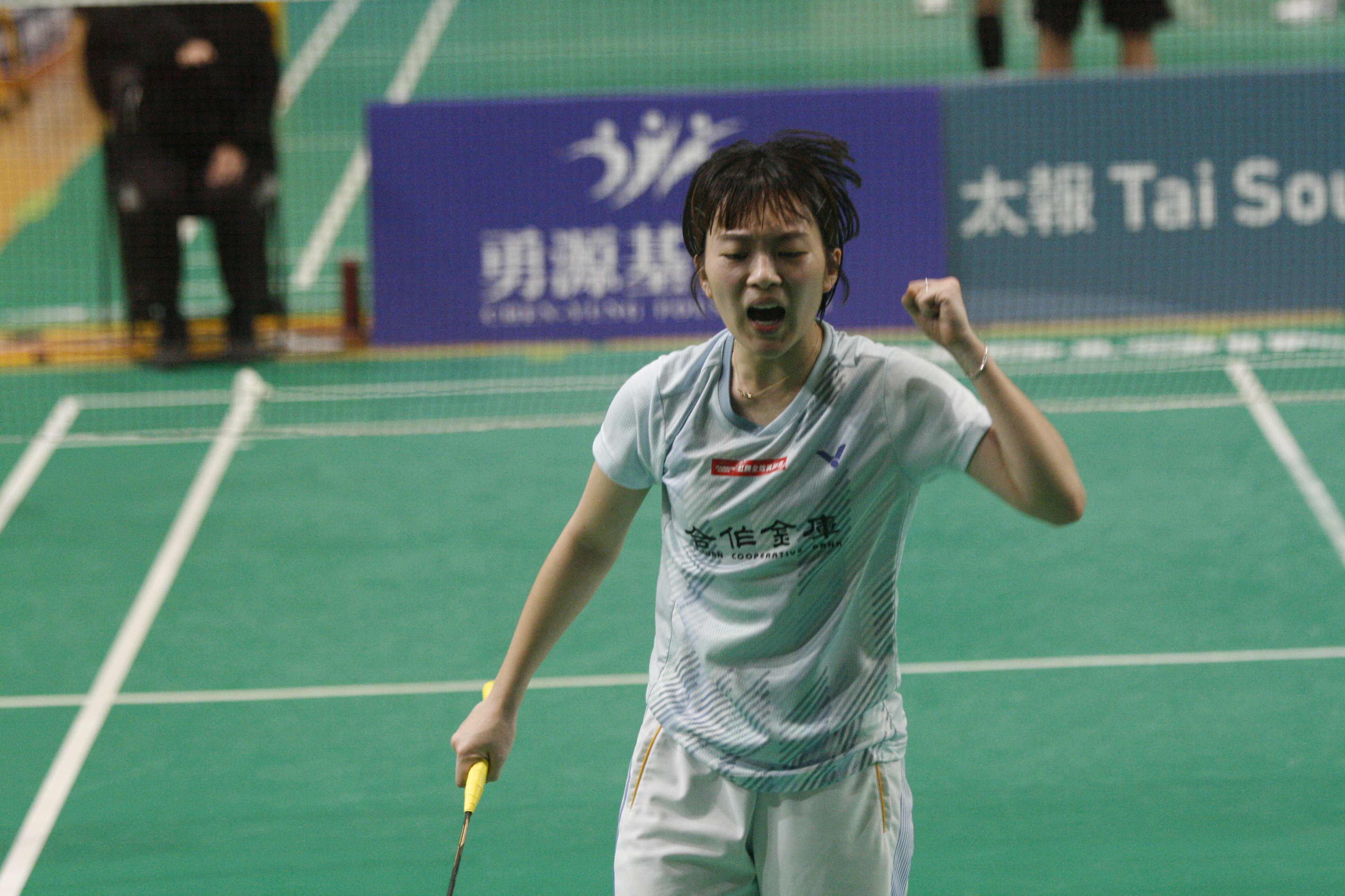 155公分小將王珮伃逆轉打敗上個全排冠軍黃宥薰晉決賽。詹健全攝