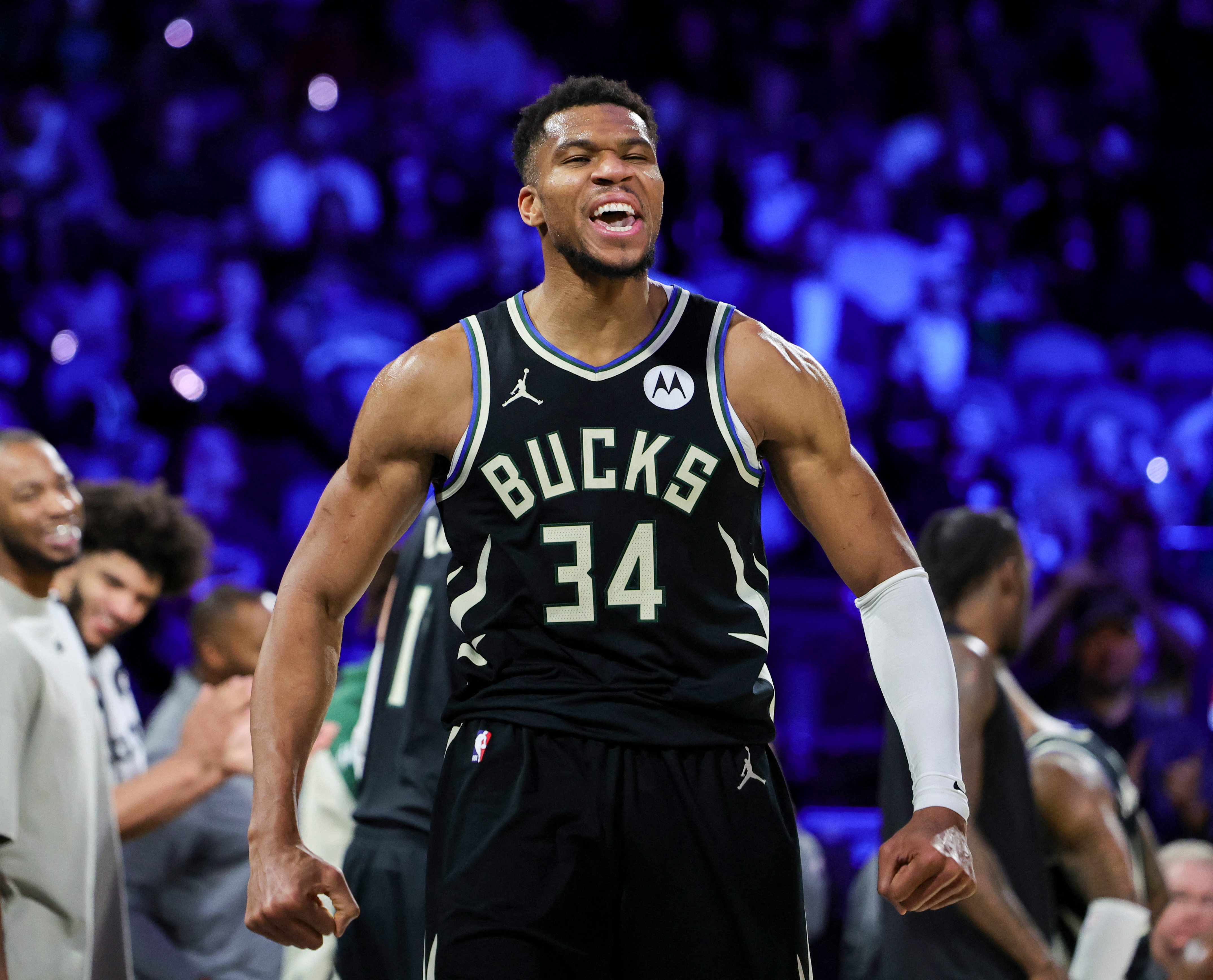 字母哥安提托康波(Giannis Antetokounmpo)傷癒歸隊帶動球隊狀態回溫。法新社